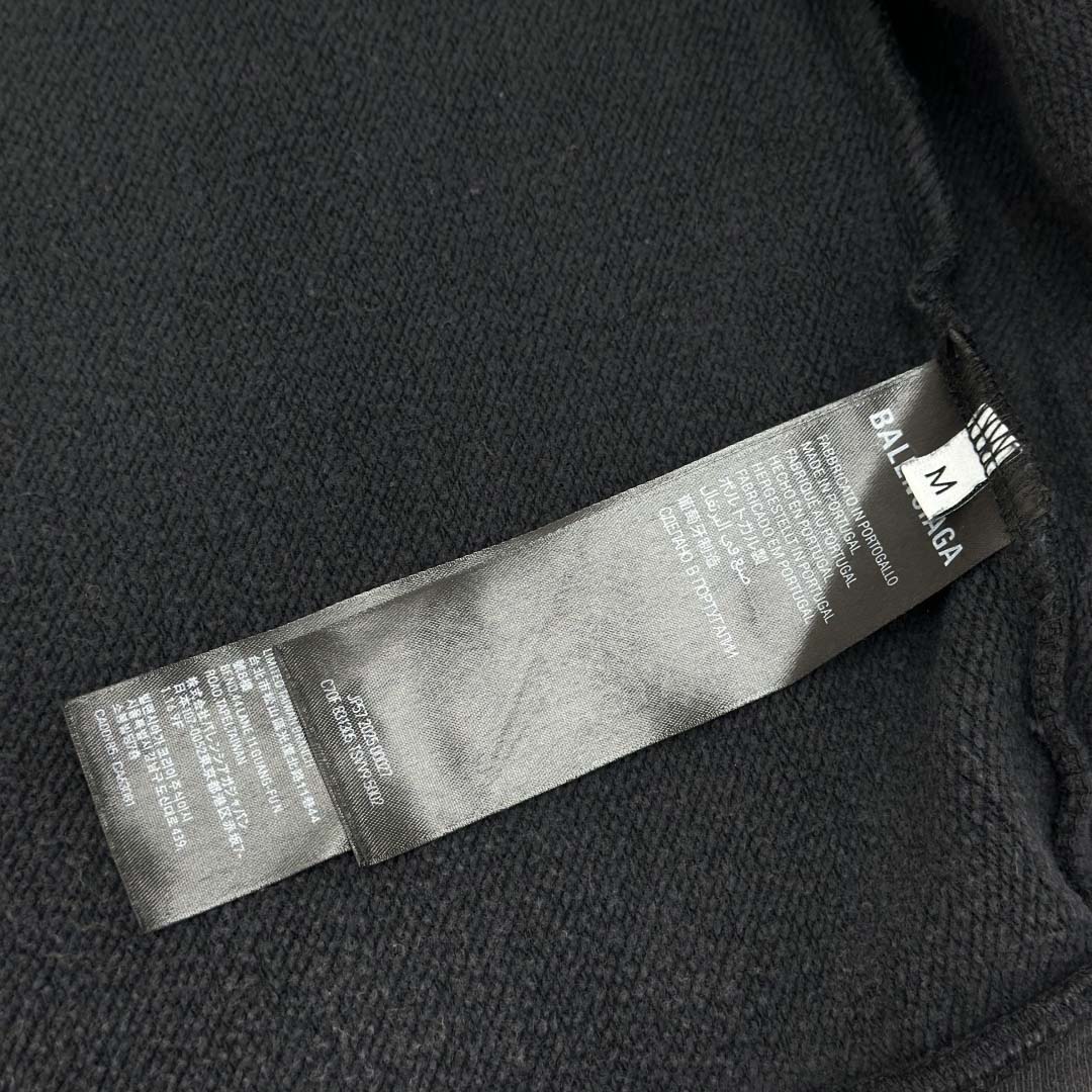 Balenciaga Washed Crayon Political Zip-Up Hoodie Regular Fit In Faded Black - FashionPlug