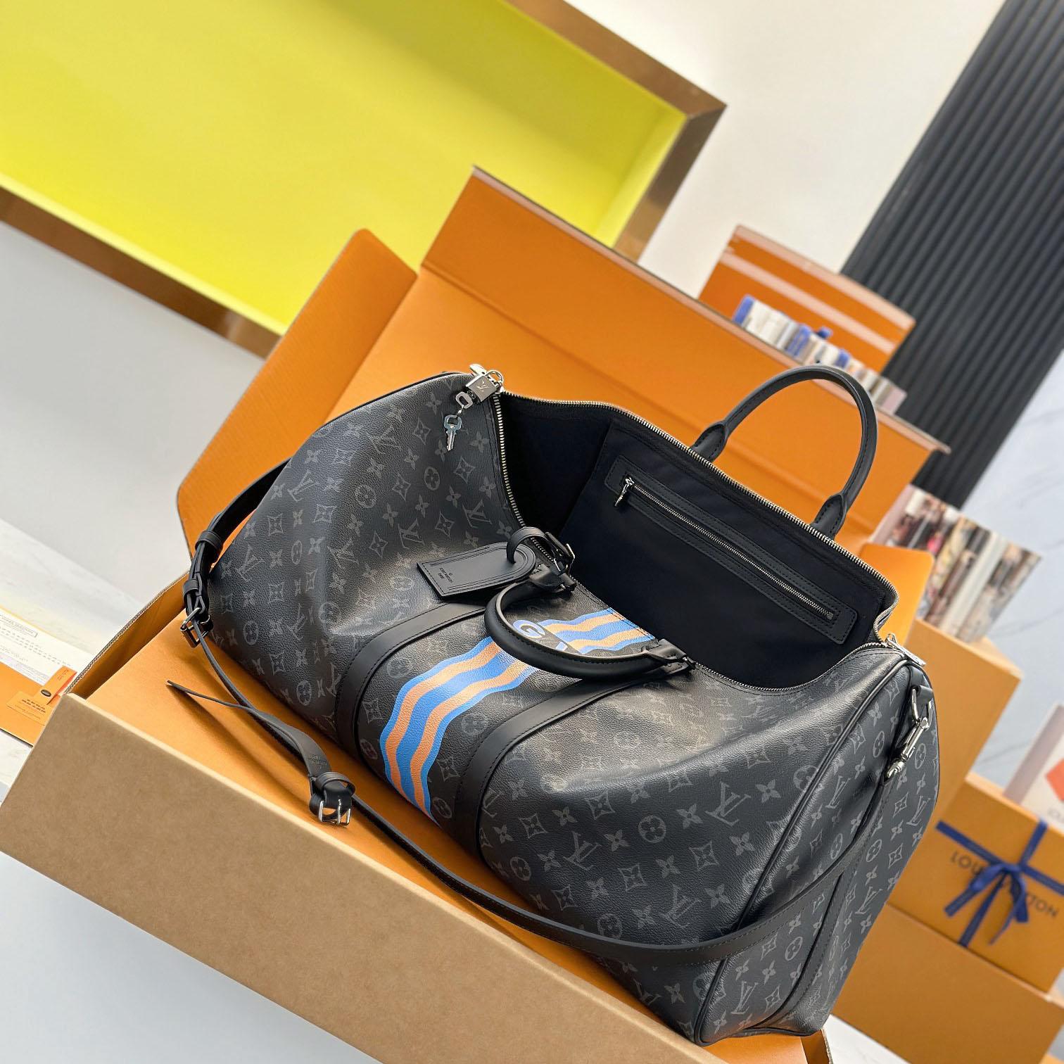 Louis Vuitton Keepall Bandoulière 55 Mon Monogram P01951 - FashionPlug