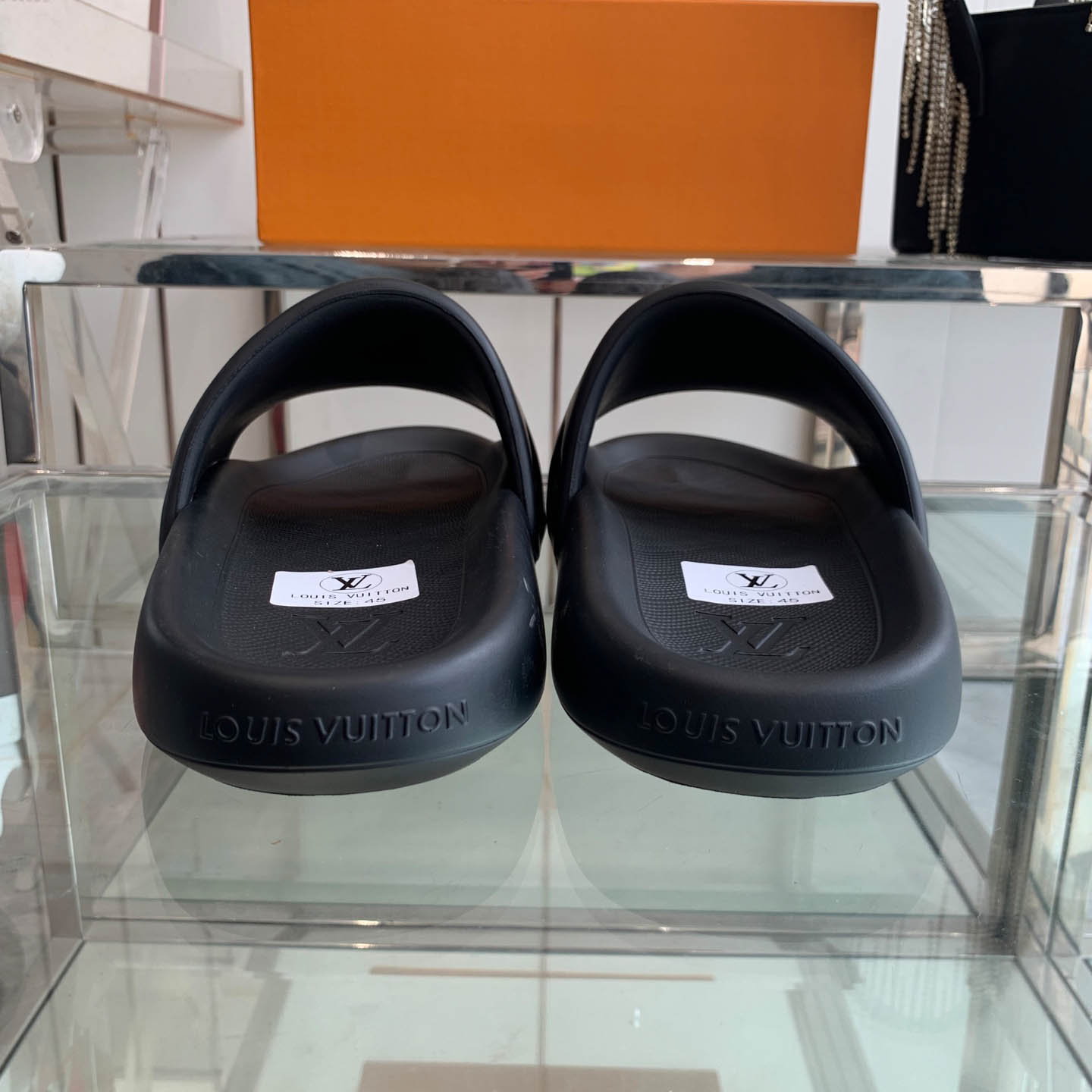 Louis Vuitton Waterfront Mule 'Monogram Embossed - Black' - FashionPlug