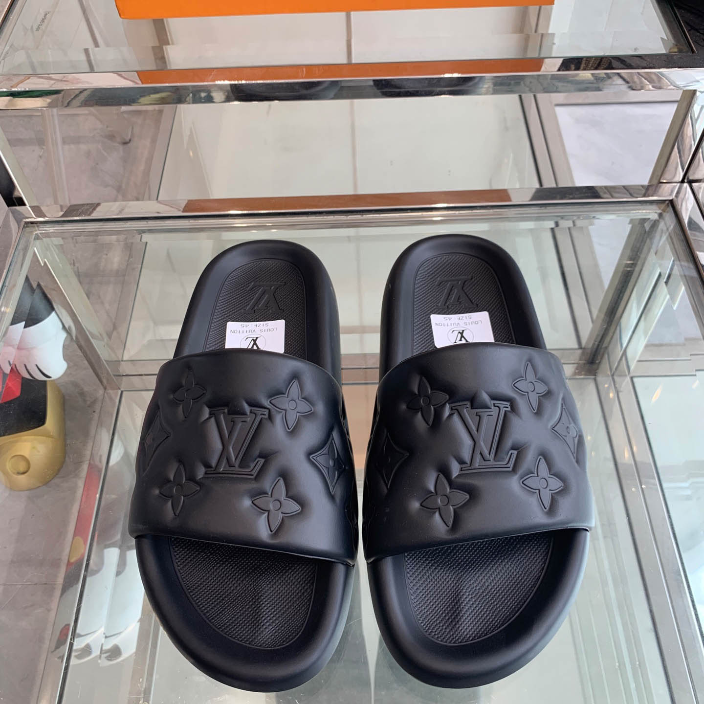 Louis Vuitton Waterfront Mule 'Monogram Embossed - Black' - FashionPlug