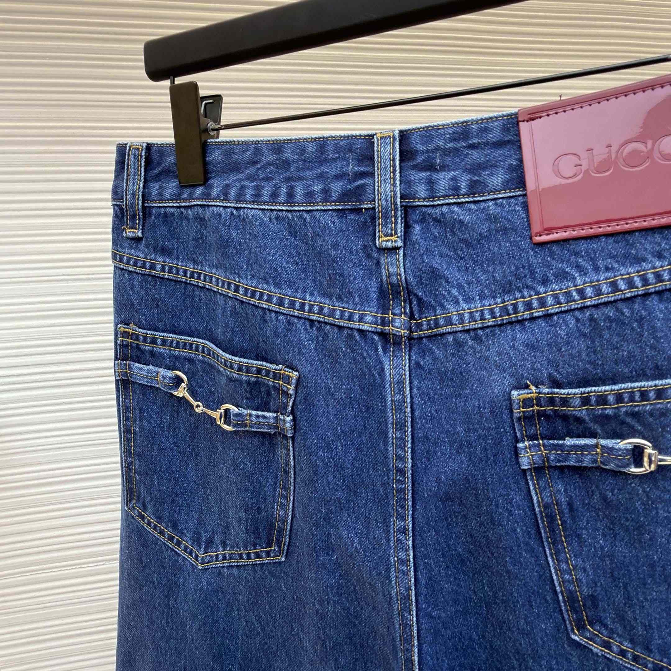 Gucci Cropped Denim Pant - FashionPlug