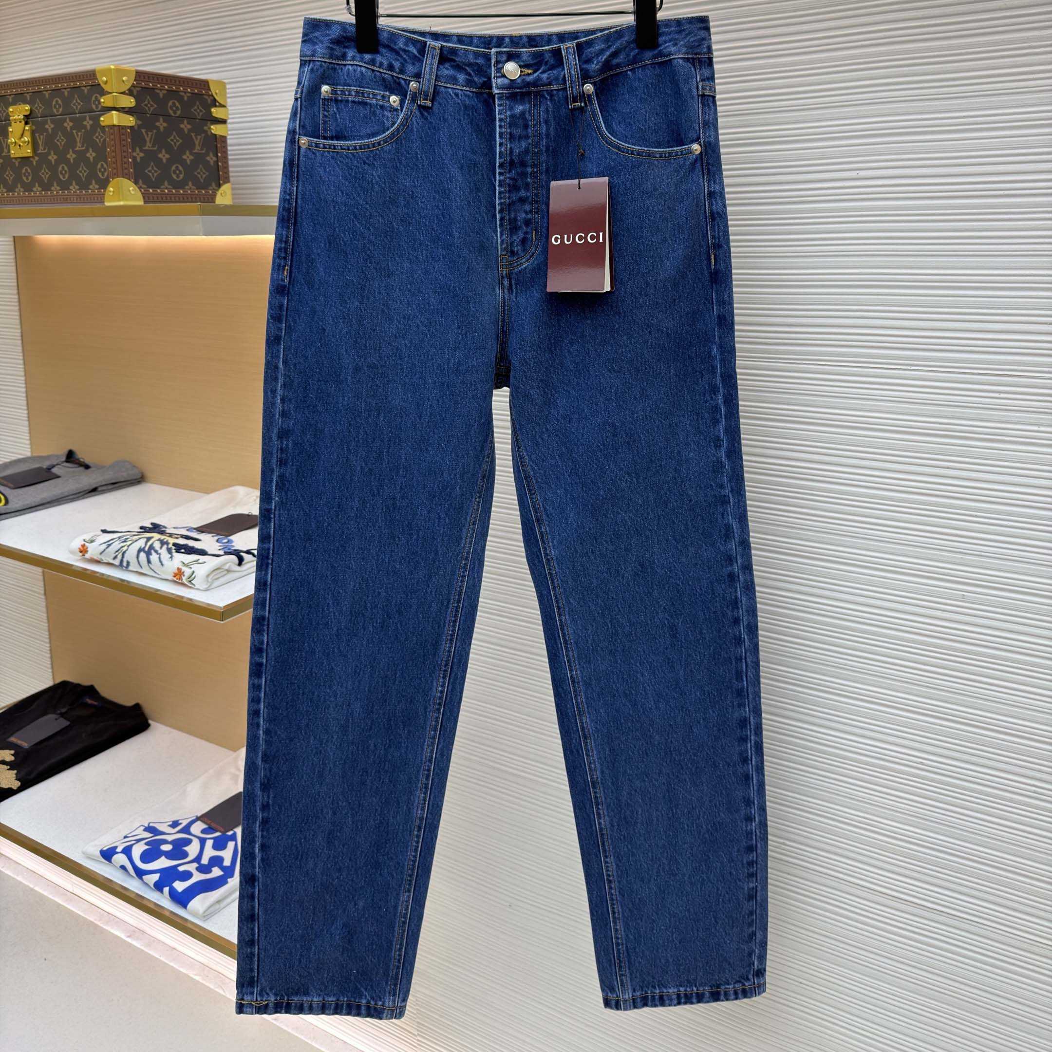 Gucci Cropped Denim Pant - FashionPlug