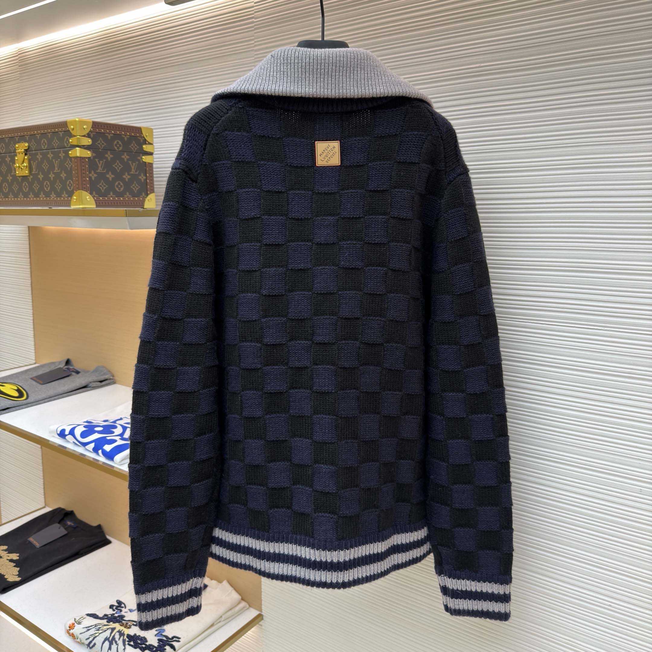 Louis Vuitton Damier Knit Blouson   1AJBVQ - FashionPlug