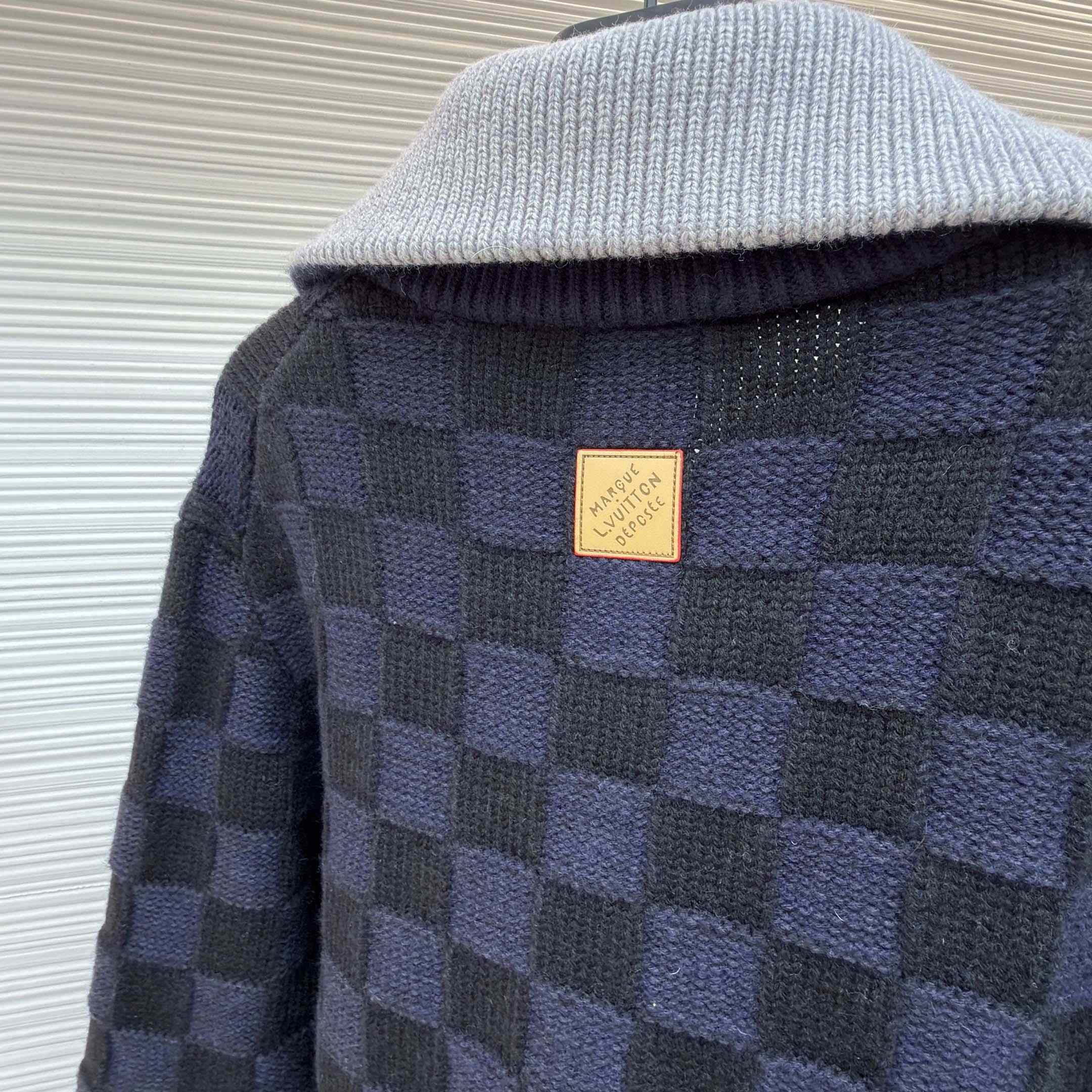 Louis Vuitton Damier Knit Blouson   1AJBVQ - FashionPlug