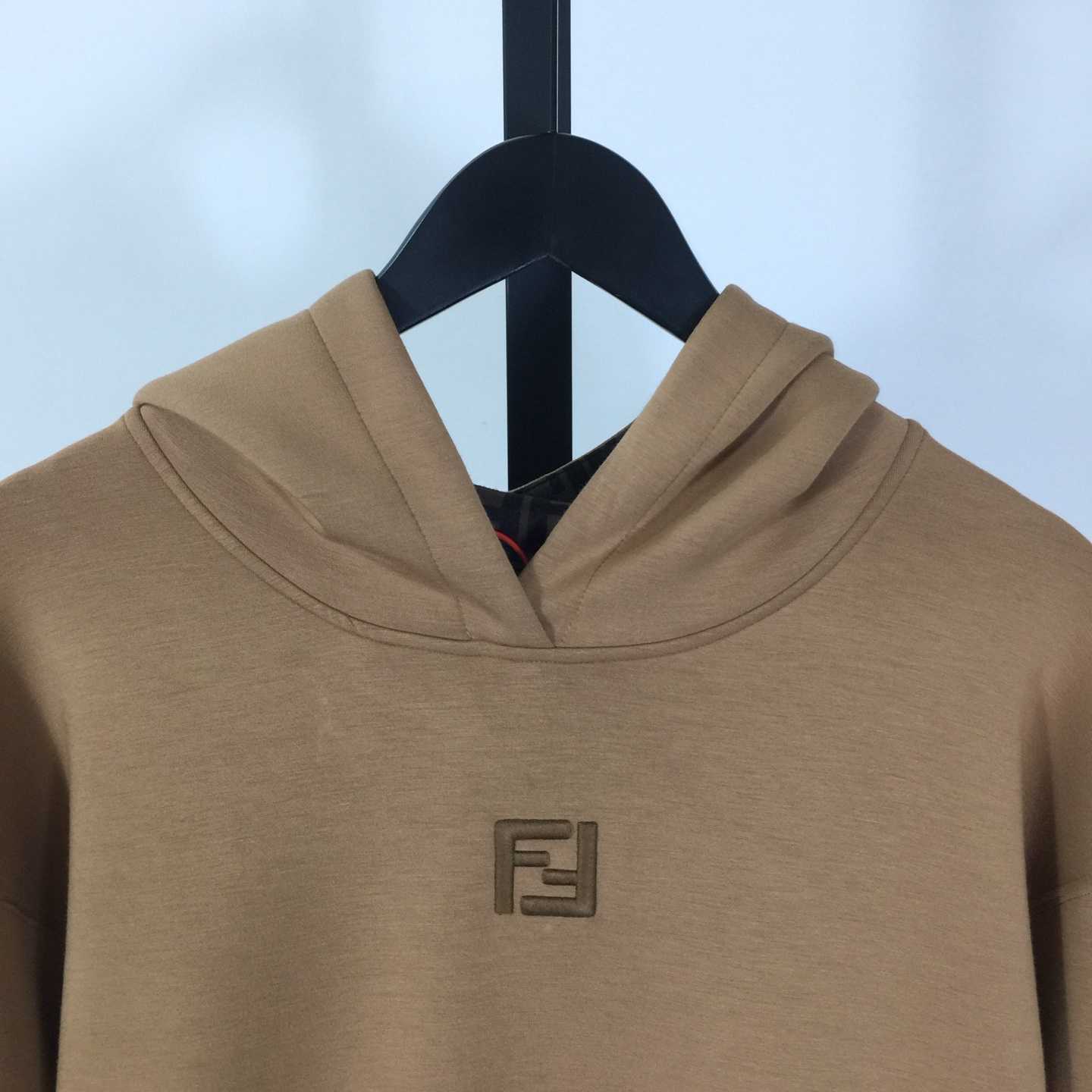 Fendi FF-embroidered Hoodie - FashionPlug