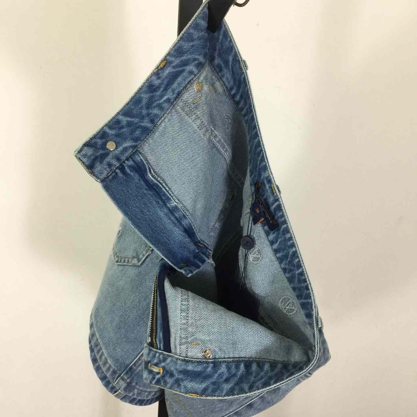 Louis Vuitton Signature Sequin Denim Mini Skirt - FashionPlug