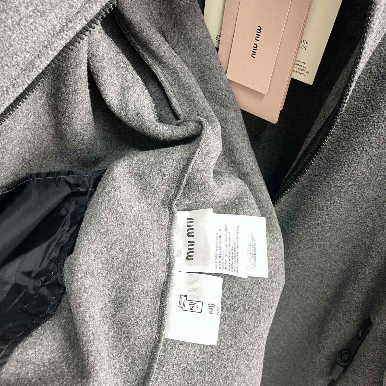 Miu Miu Logo-embroidered Fleece Sweatshirt    60056 - FashionPlug