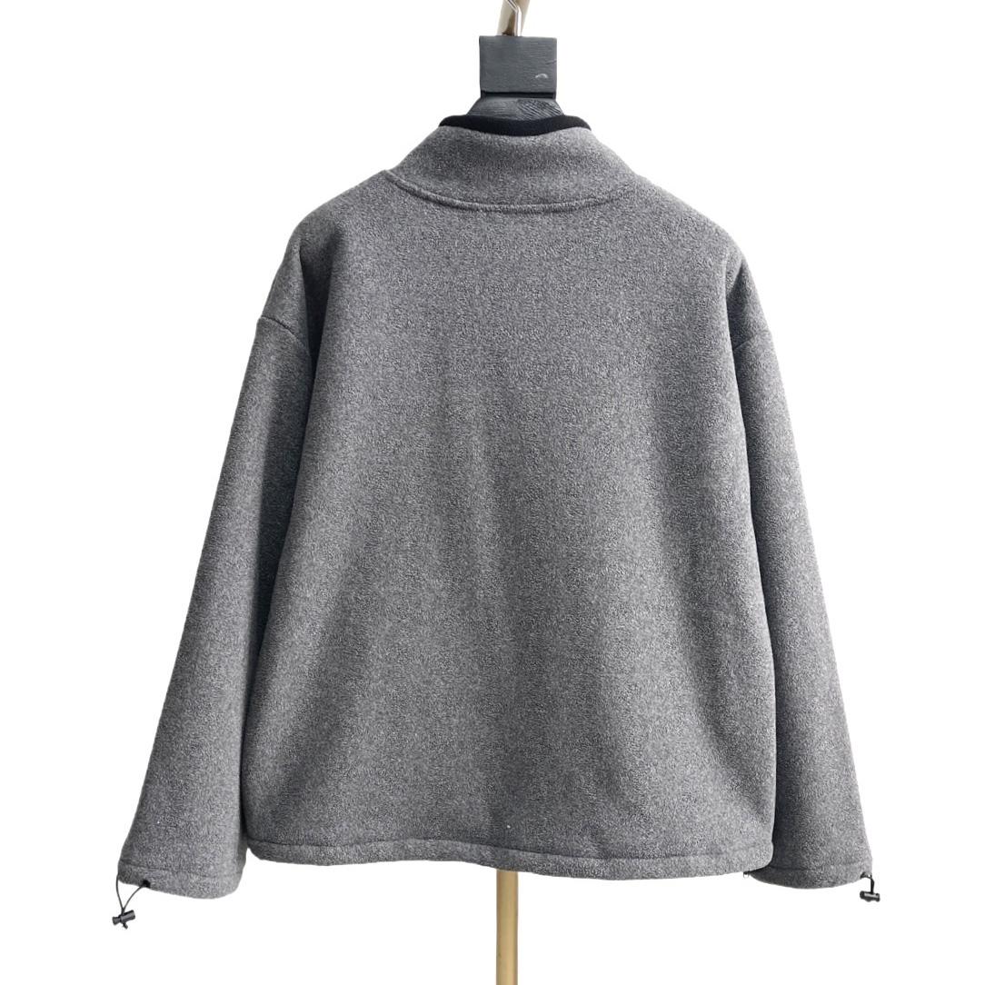 Miu Miu Logo-embroidered Fleece Sweatshirt    60056 - FashionPlug