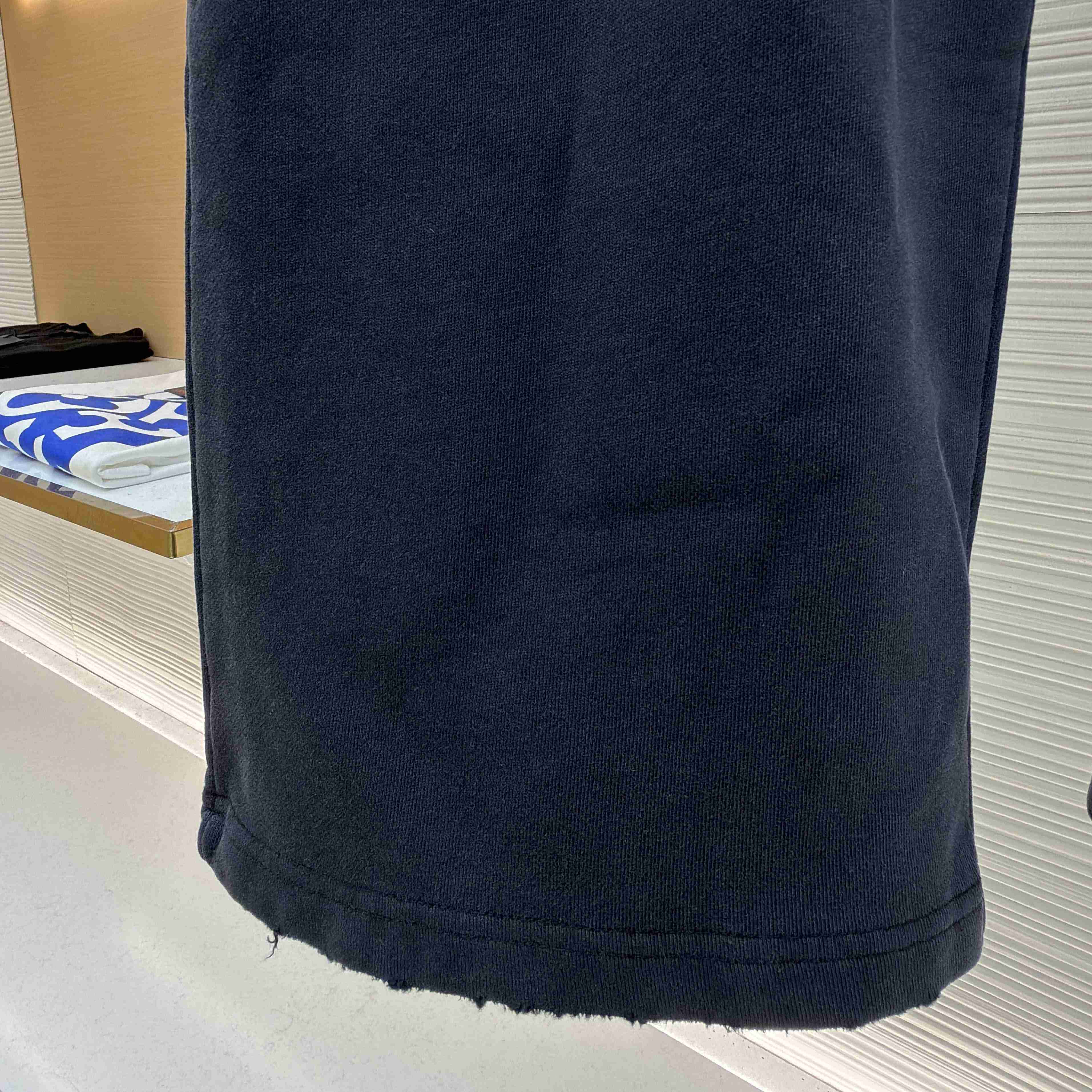 Balenciaga Transparent Tape Baggy Pants In Faded Black - FashionPlug