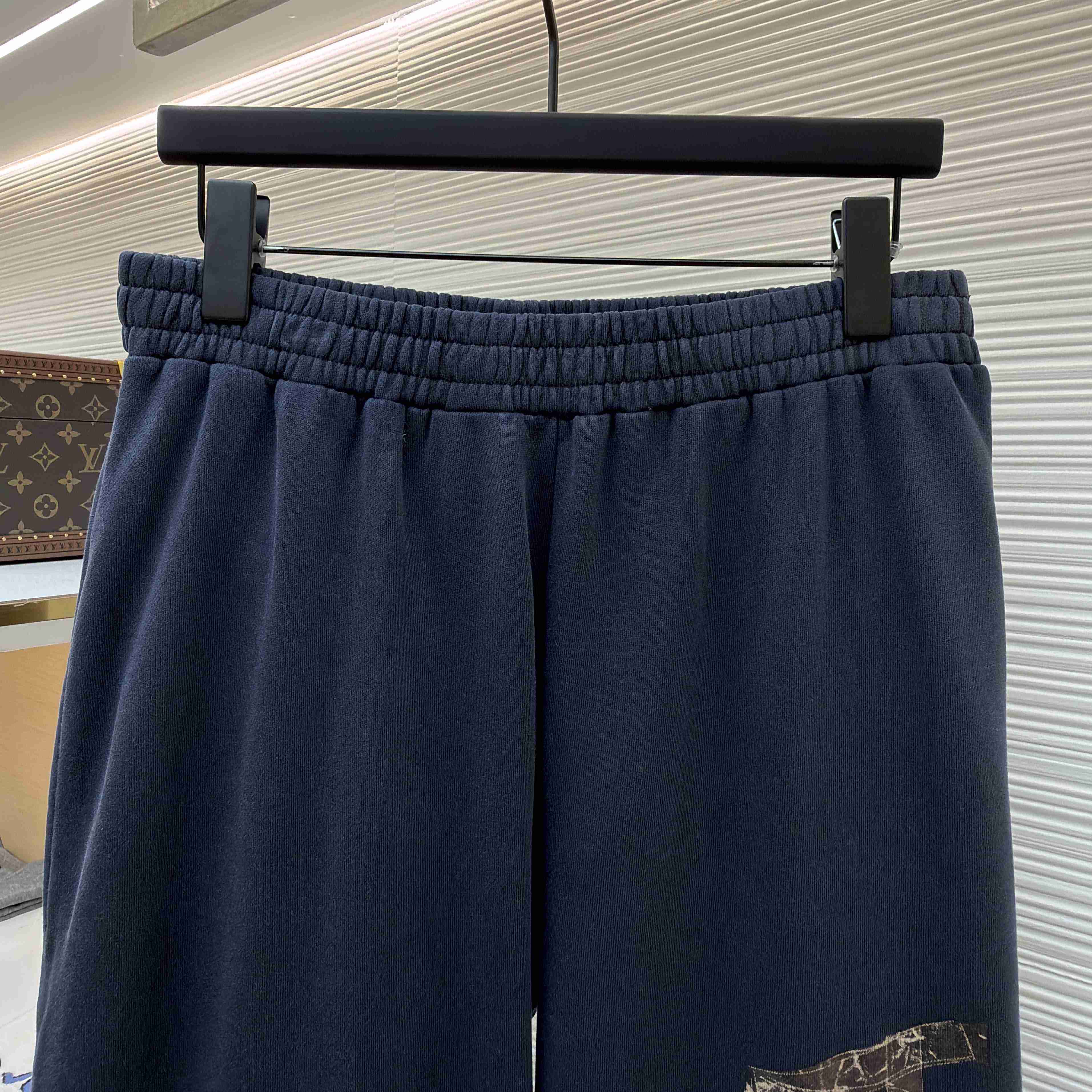 Balenciaga Transparent Tape Baggy Pants In Faded Black - FashionPlug