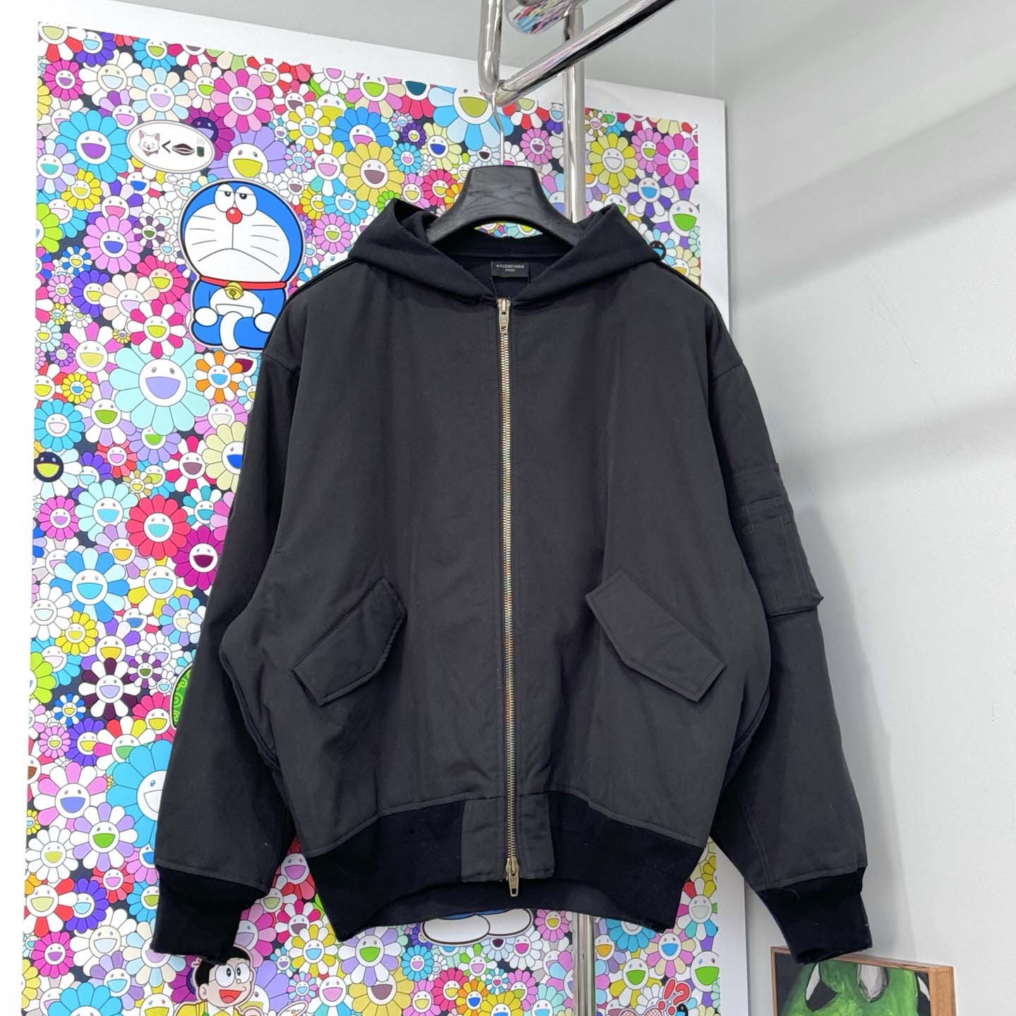 Balenciaga Hooded Cotton Jacket - FashionPlug