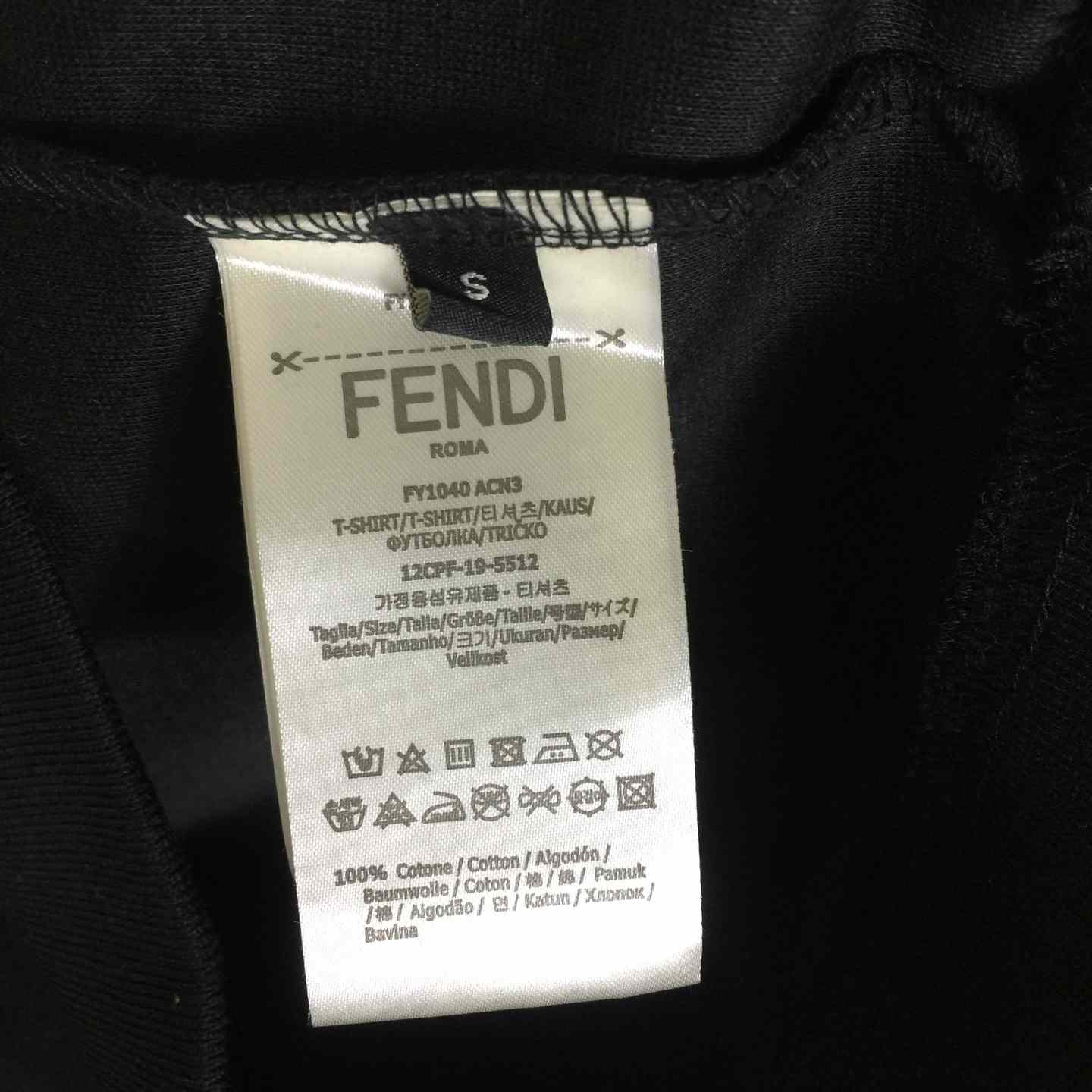 Fendi Black Cotton Sweatshirt - FashionPlug