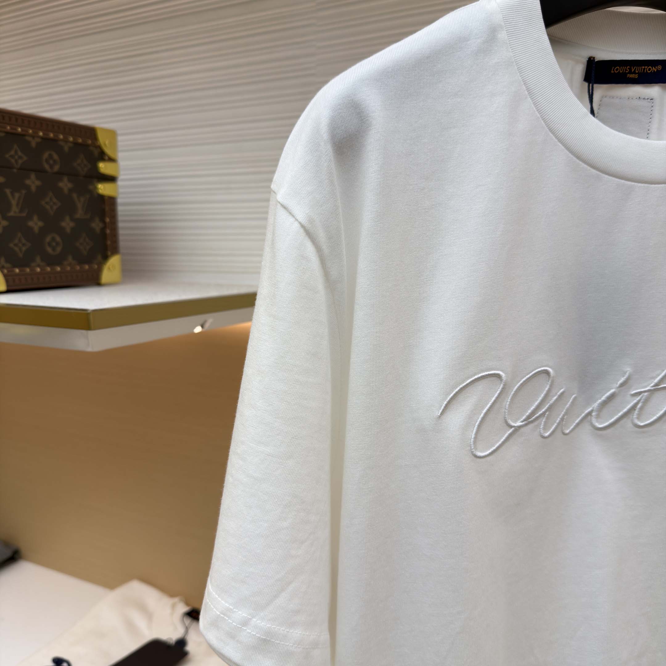 Louis Vuitton Embellished Signature Short-Sleeved T-Shirt    - FashionPlug