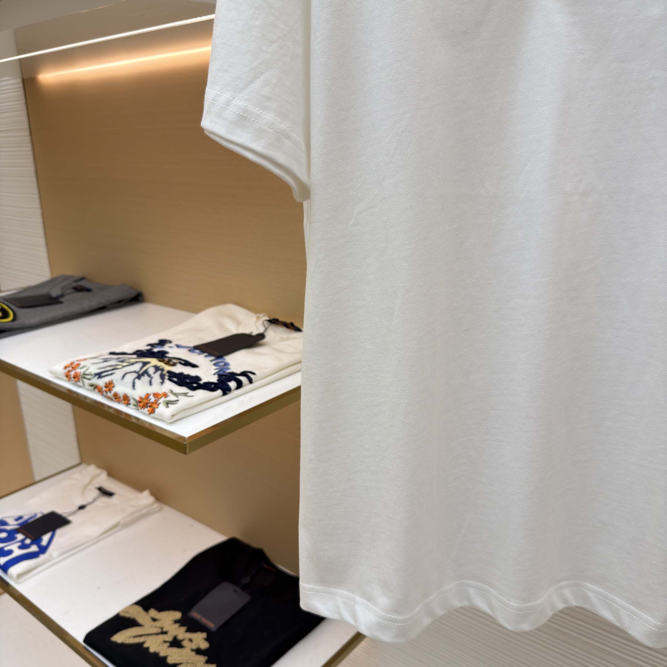 Louis Vuitton Embellished Signature Short-Sleeved T-Shirt    - FashionPlug