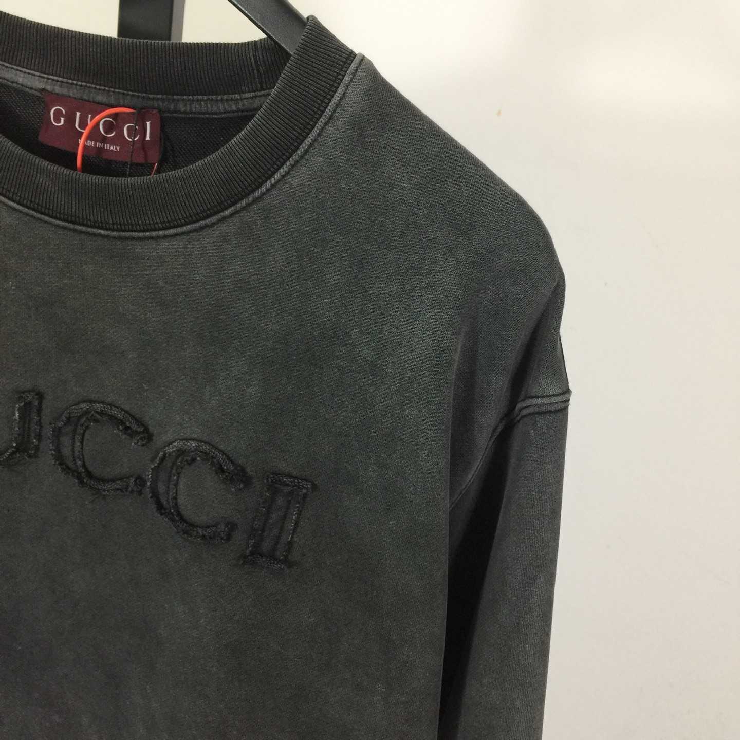 Gucci Cotton Jersey Sweatshirt With Embroidery - FashionPlug