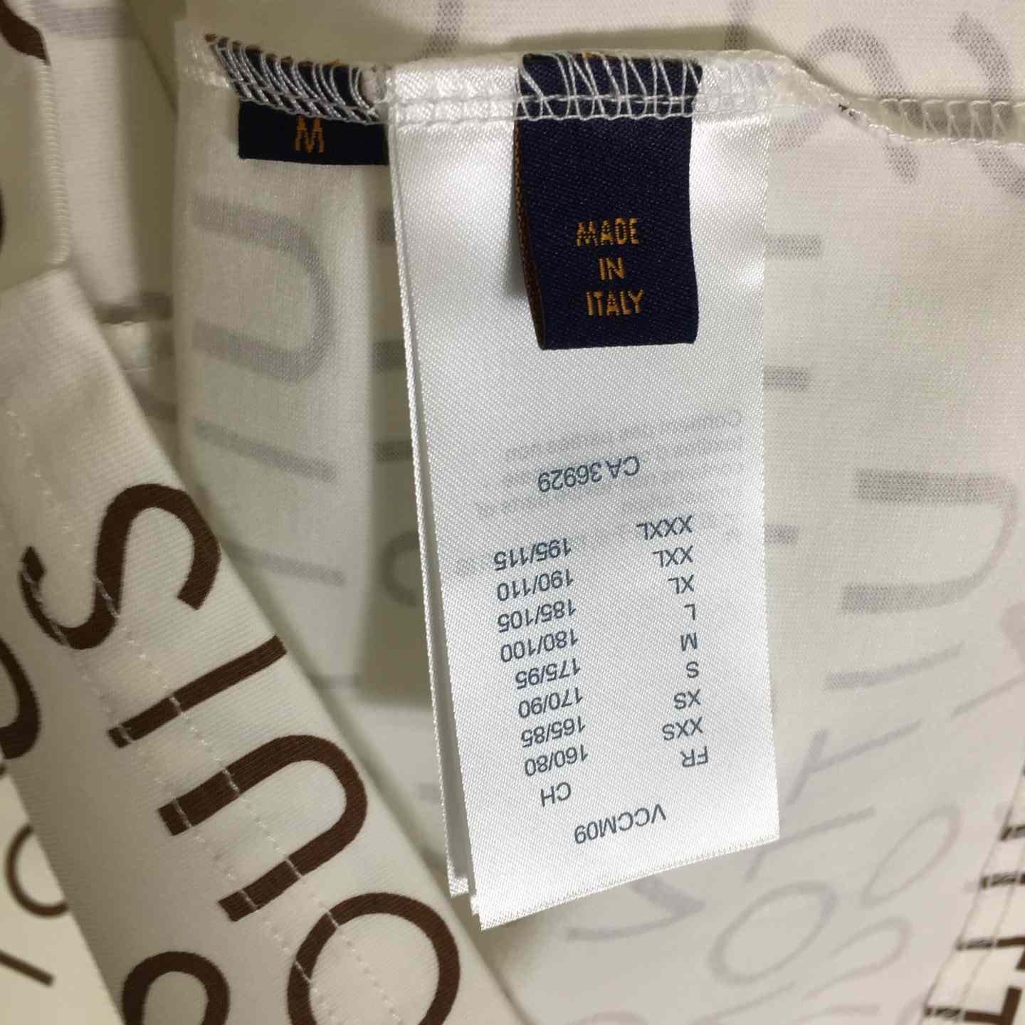 Louis Vuitton Cotton T-shirt With All-over Logo Print - FashionPlug