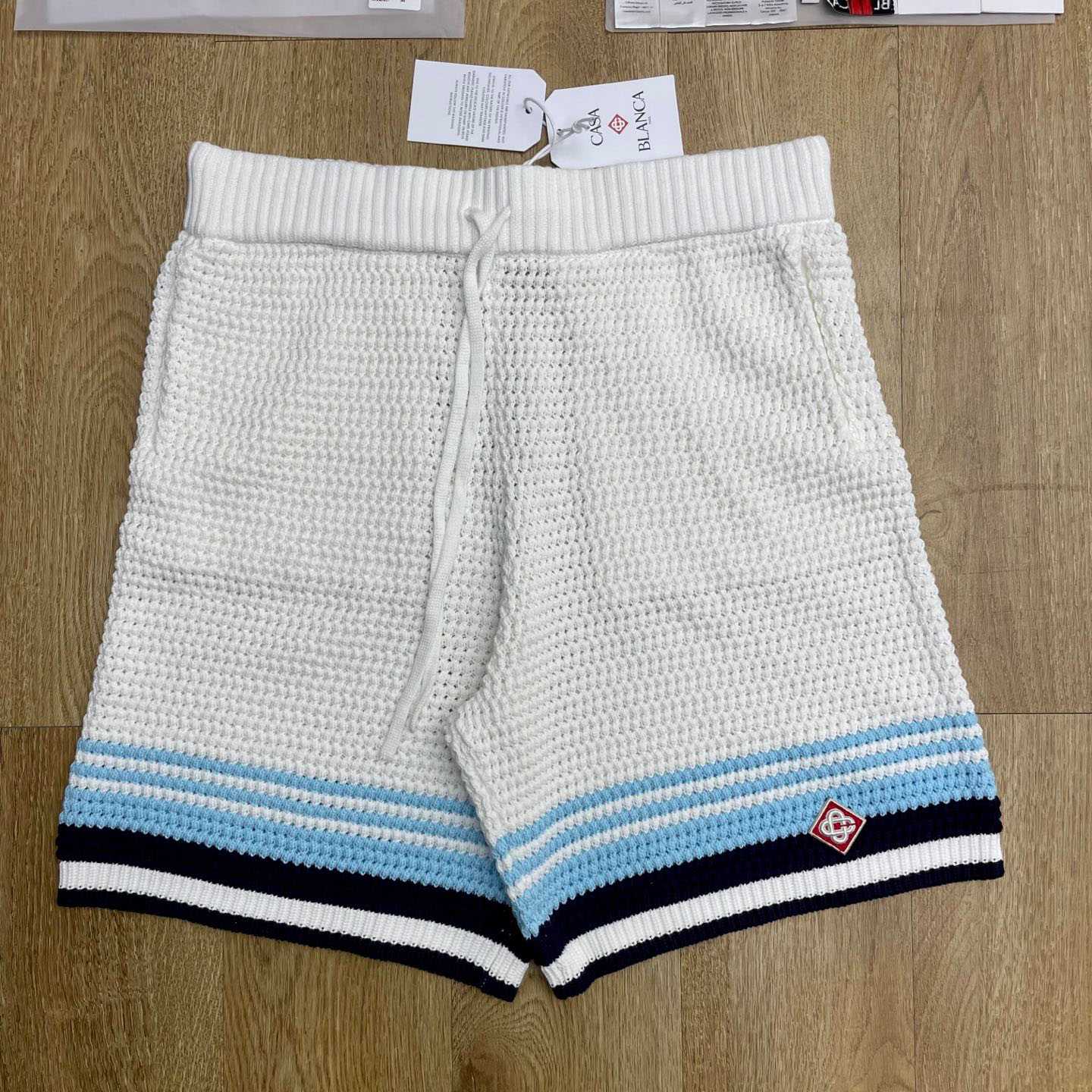 Casablanca Tennis Cotton Crochet Shorts Z6039 - FashionPlug