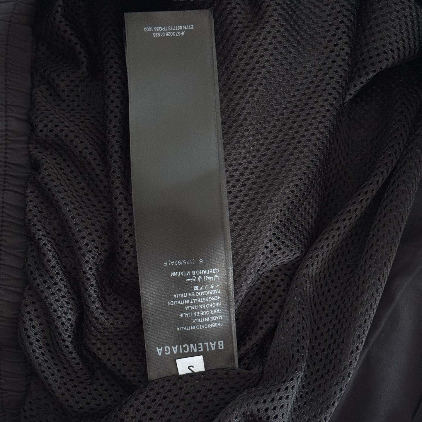 Balenciaga Masking Tape Tracksuit Jacket Medium Fit In Black - FashionPlug