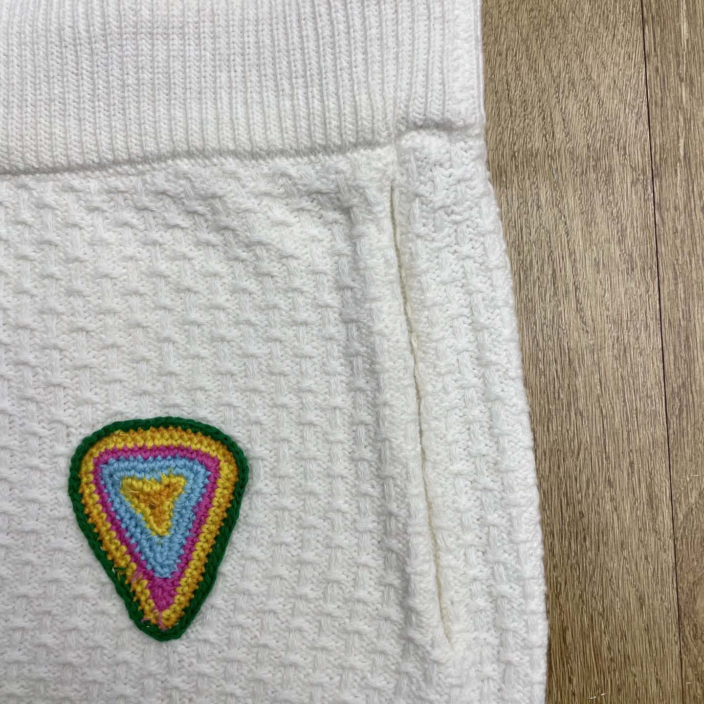 Casablanca Crochet Motif Shorts 'White'   Z6032 - FashionPlug