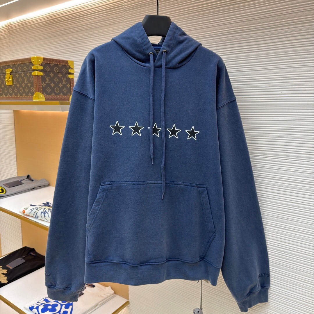 Balenciaga Oversized Drawstring Hoodie  - FashionPlug