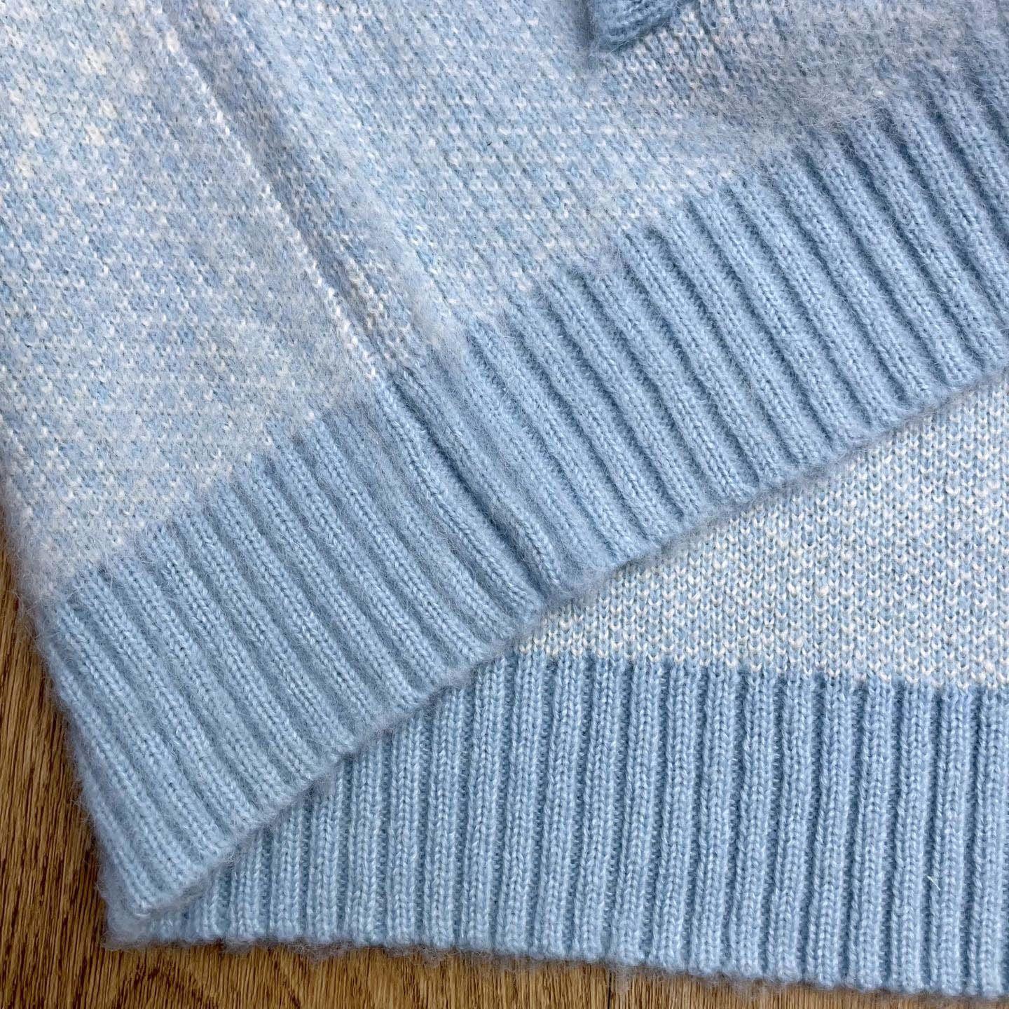 Casablanca Fluffy Gradient Mohair Zip Jacket     Z6036 - FashionPlug