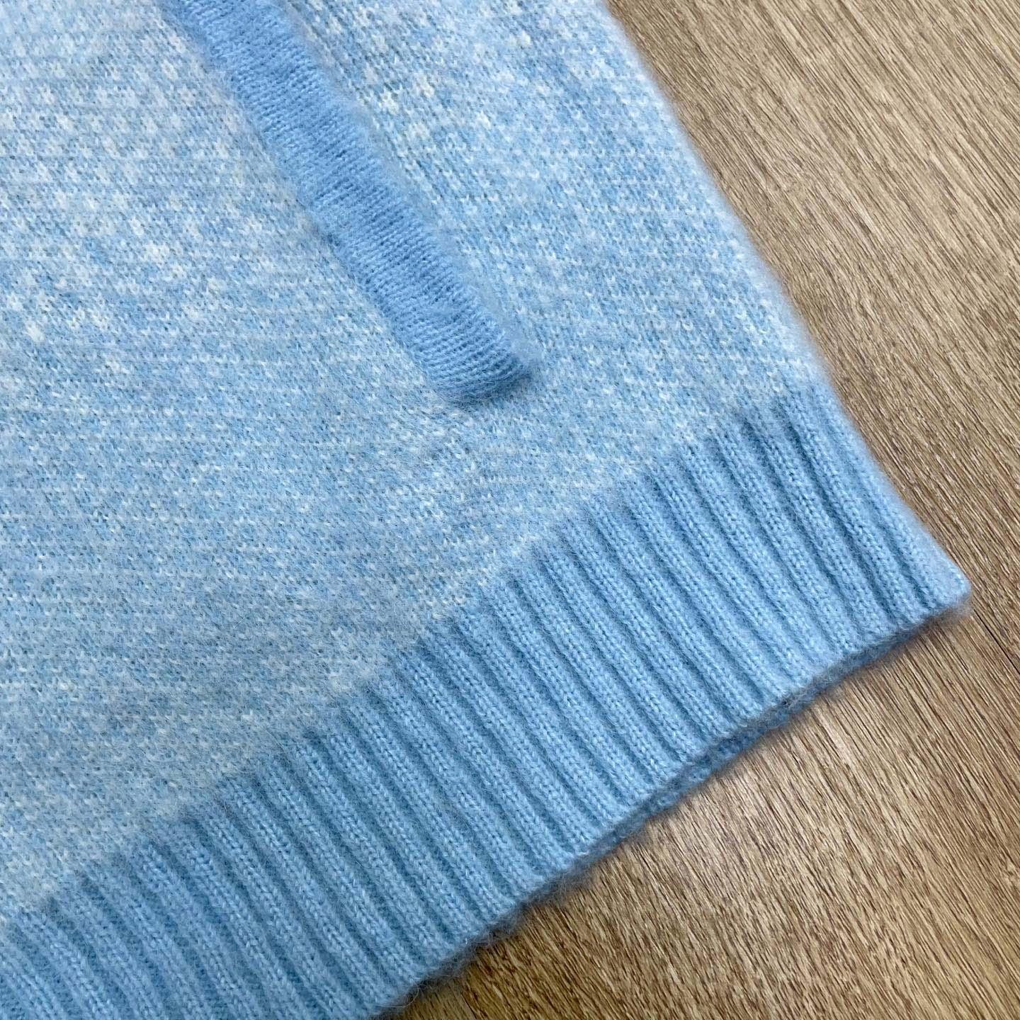 Casablanca Fluffy Gradient Mohair Zip Jacket     Z6036 - FashionPlug