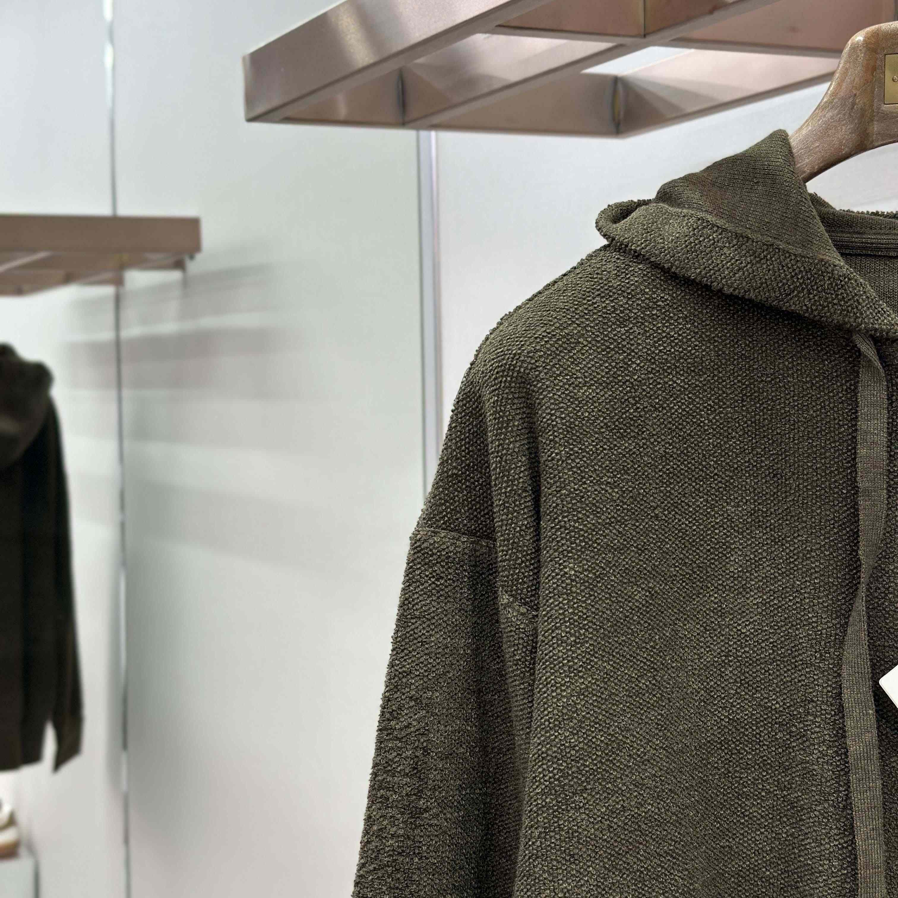 Loewe Anagram Zip-up Hoodie In Wool - FashionPlug