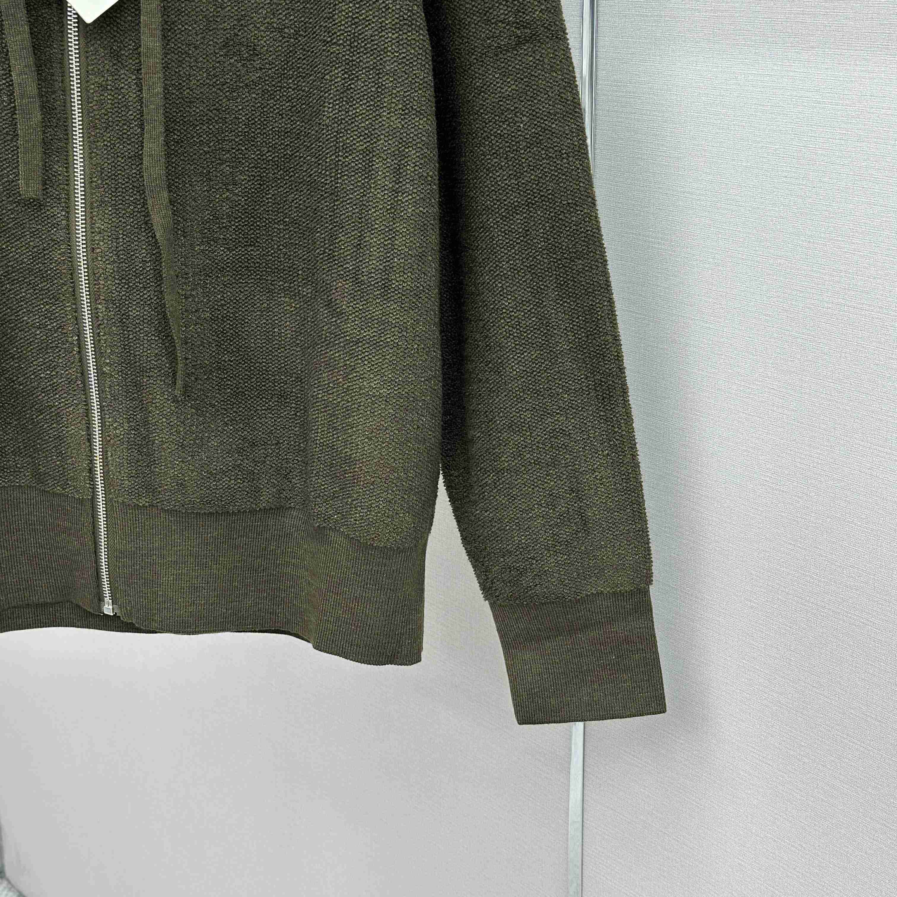 Loewe Anagram Zip-up Hoodie In Wool - FashionPlug