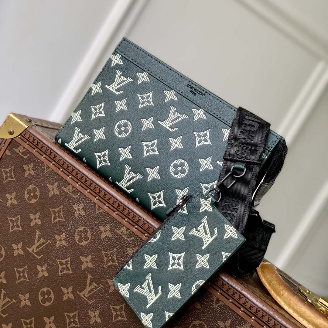 Louis Vuitton Gaston Wearable Wallet Monogram Eclipse    M81115 - FashionPlug