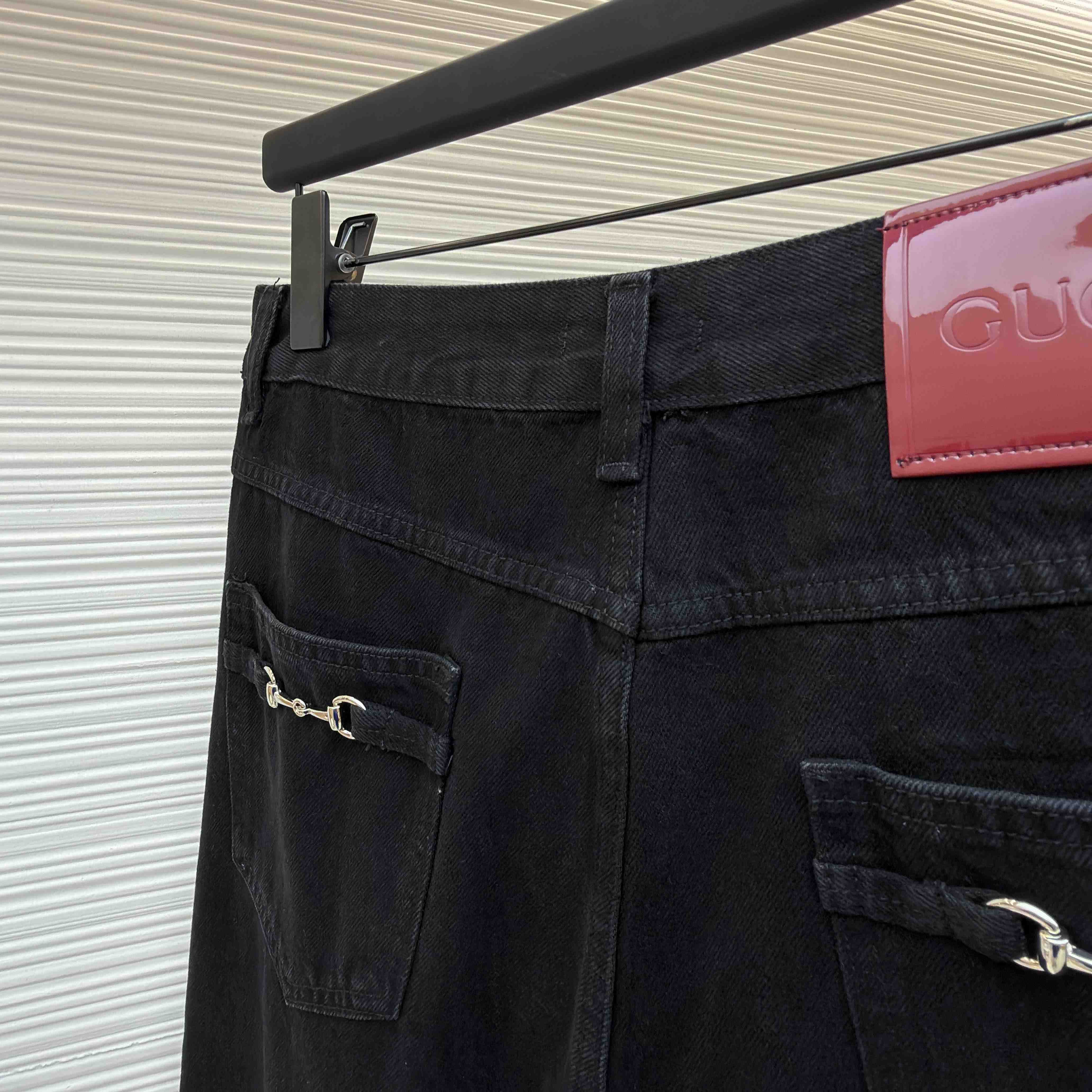 Gucci Denim Jean With Horsebit - FashionPlug