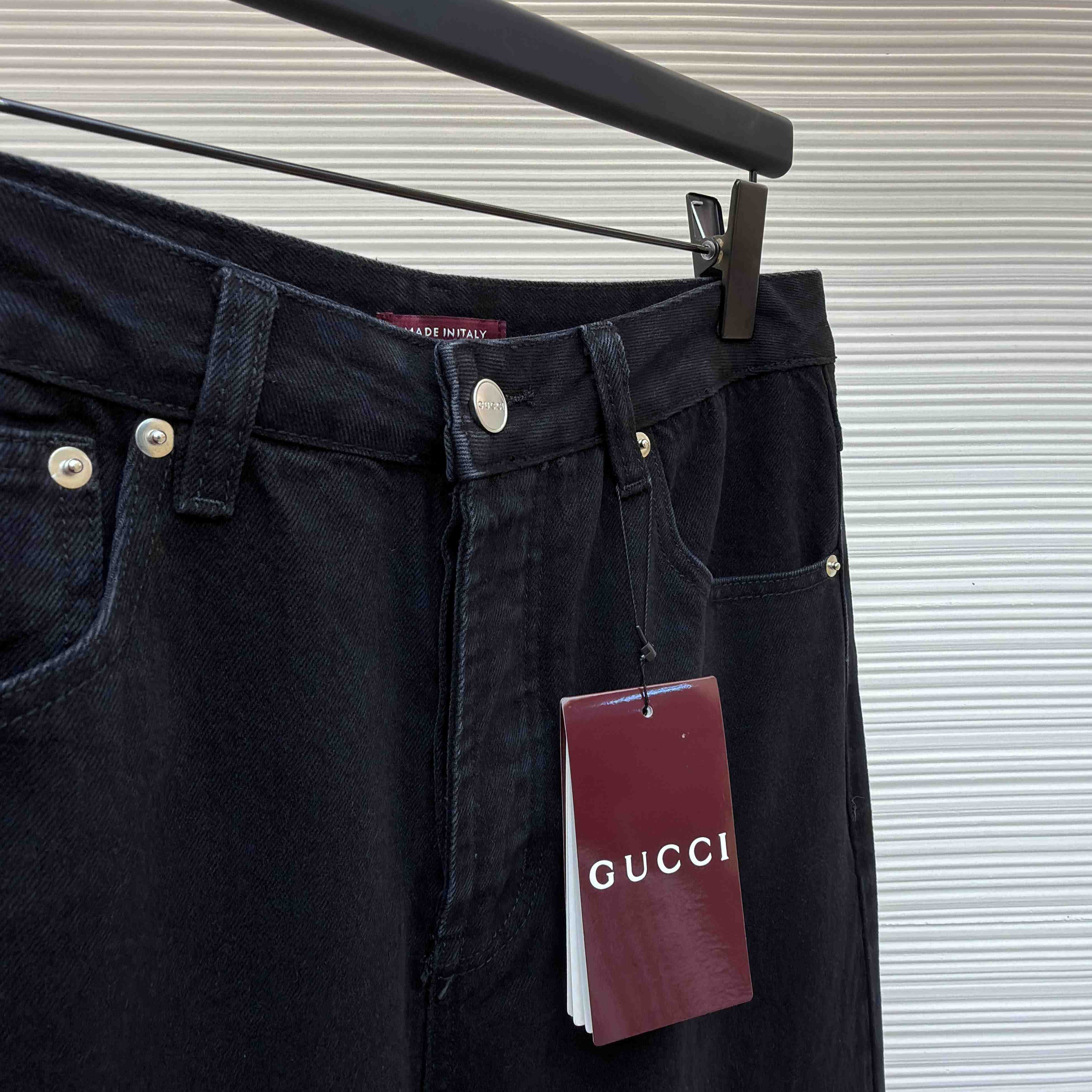 Gucci Denim Jean With Horsebit - FashionPlug