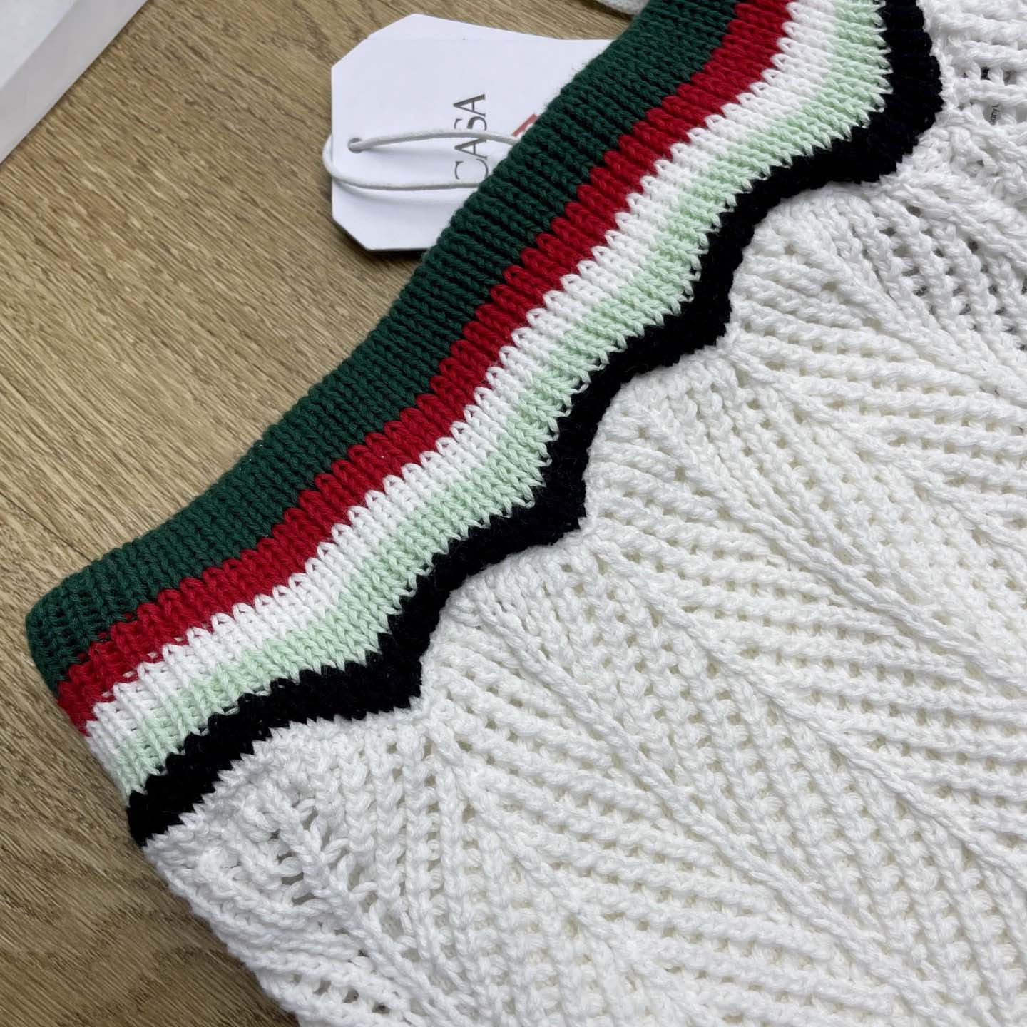 Casablanca Chevron Faux Crochet Shorts   Z6030 - FashionPlug