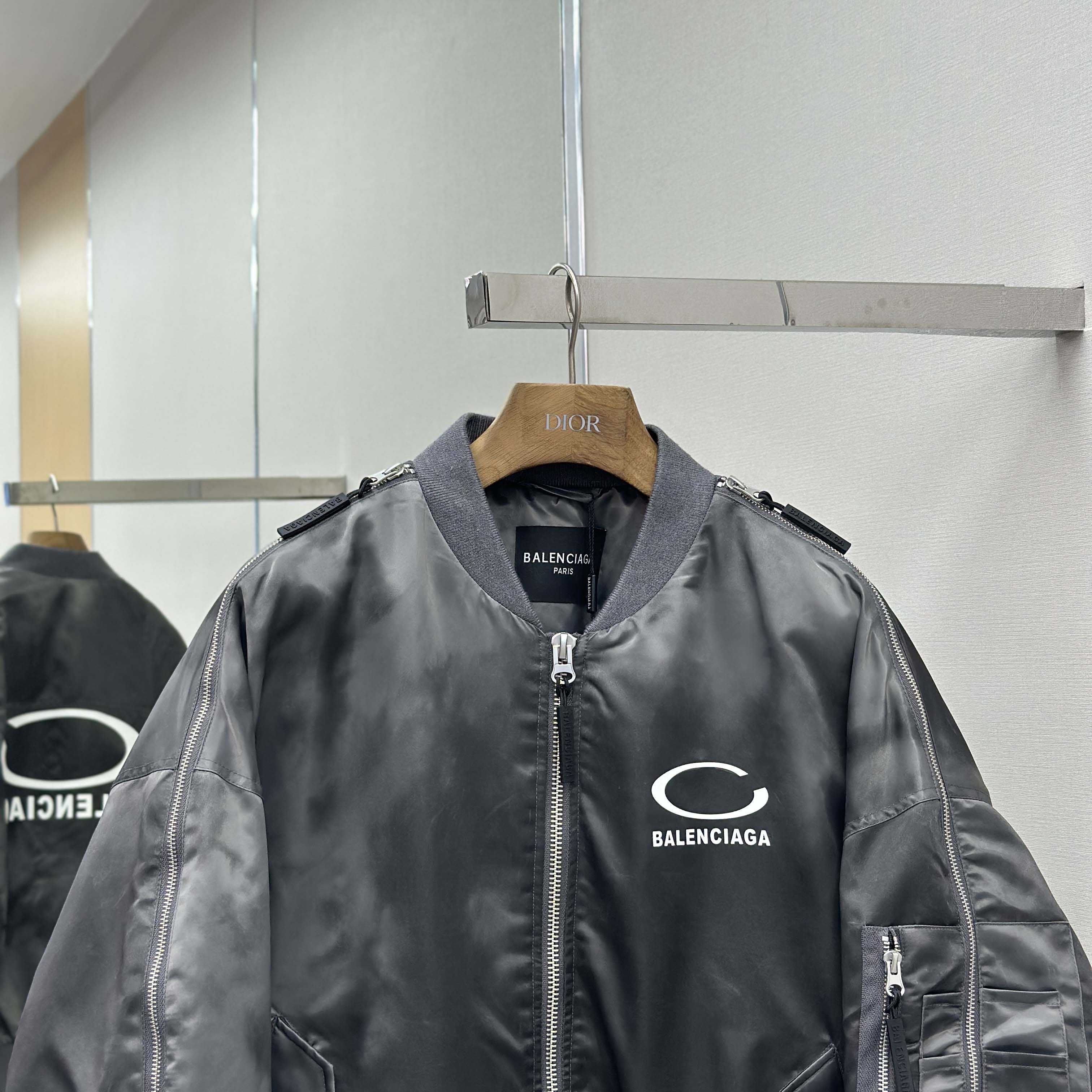 Balenciaga Bomber Jacket  - FashionPlug