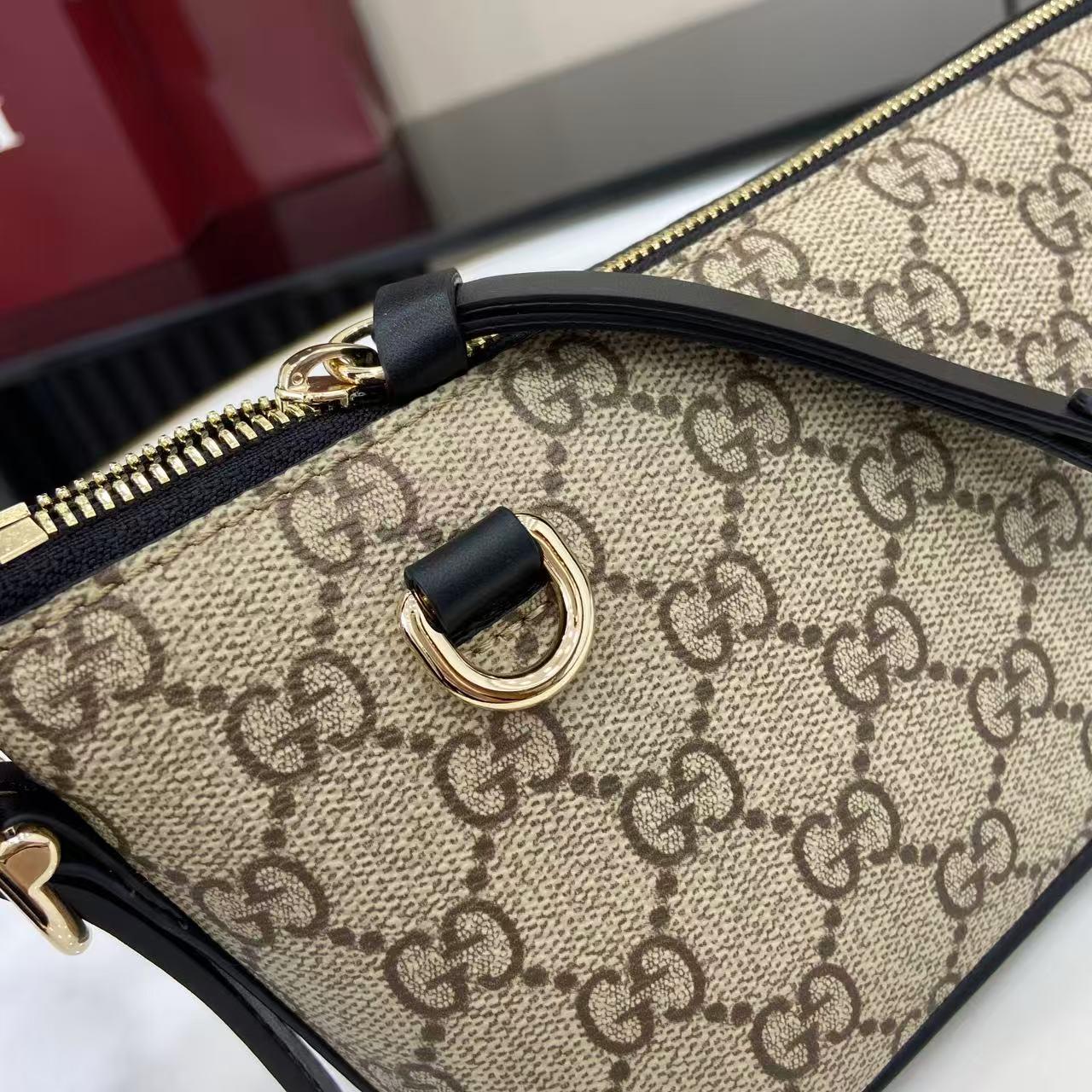 Gucci GG Emblem Small Shoulder Bag - FashionPlug