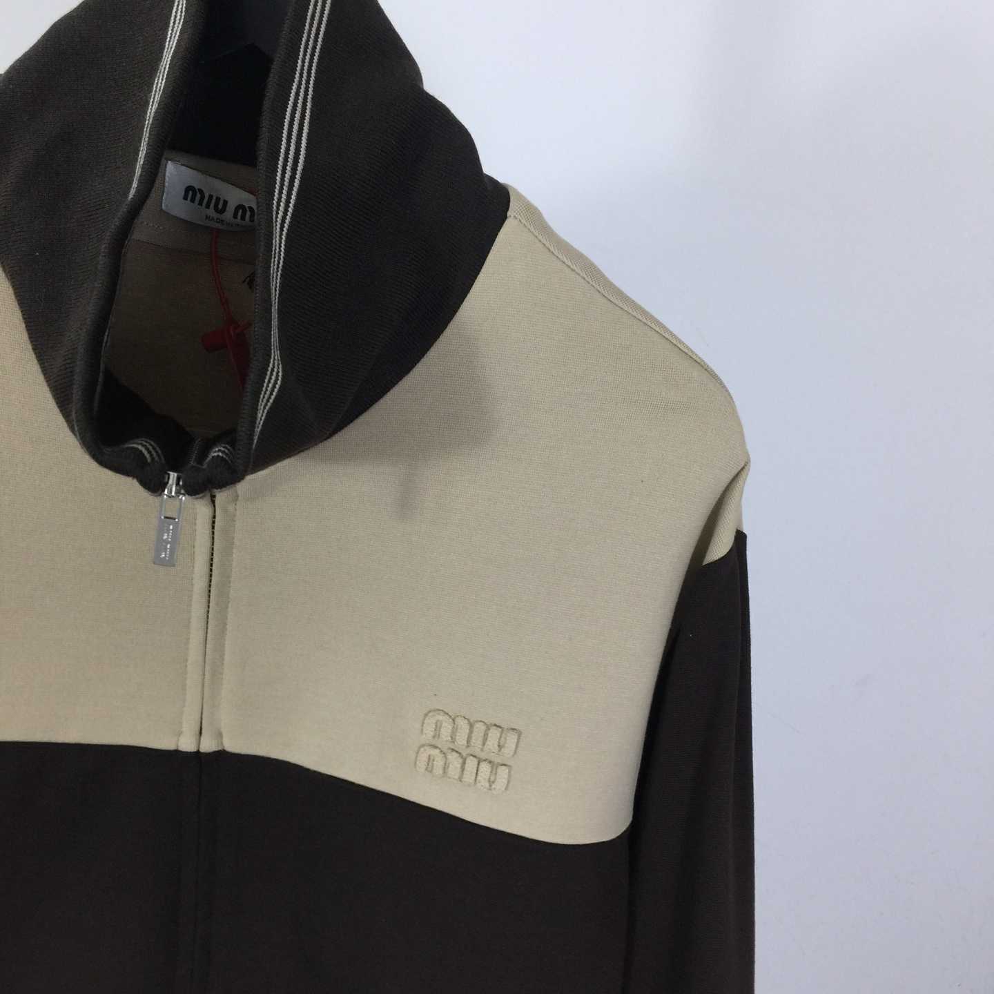 Miu Miu Zipper Sweatshirt - FashionPlug