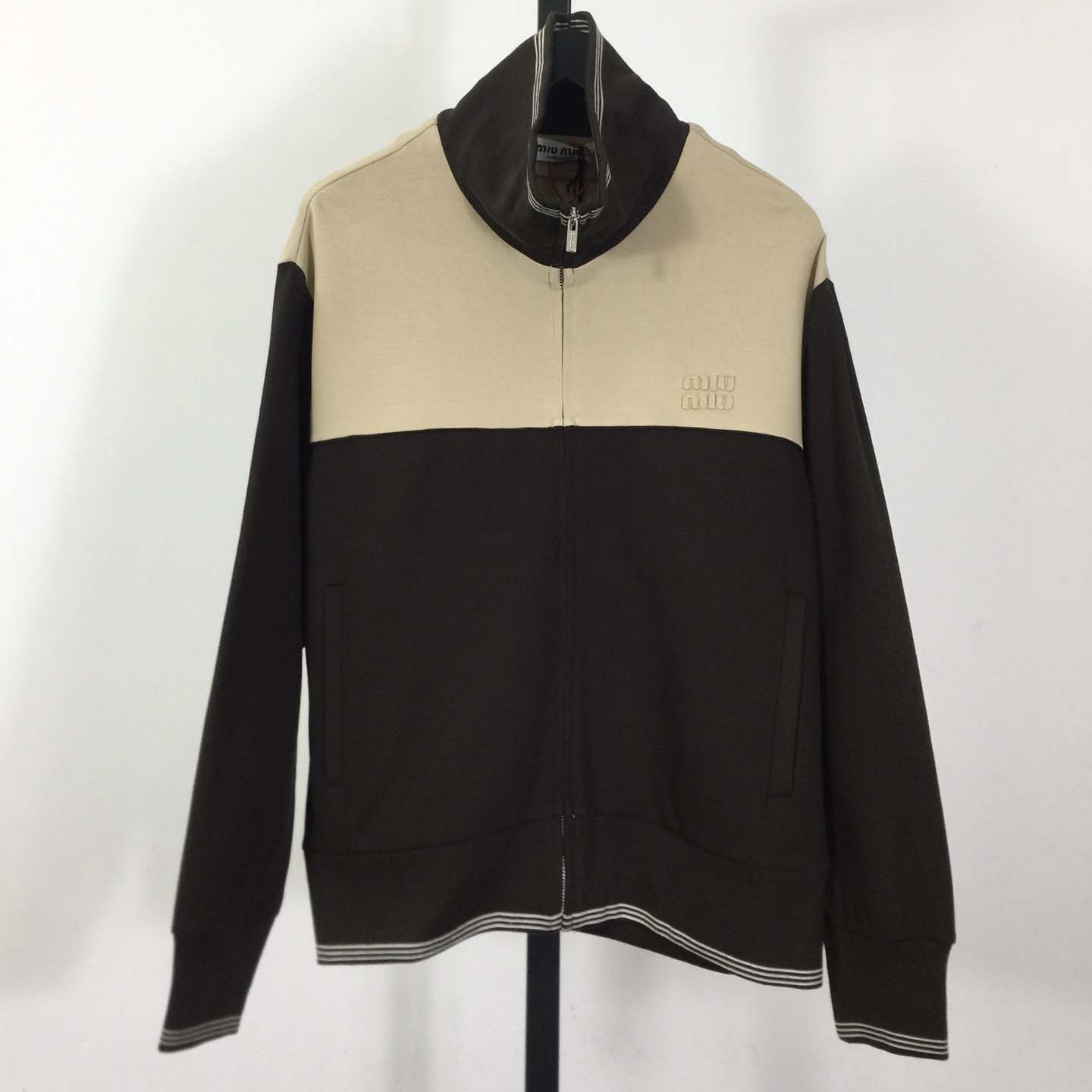 Miu Miu Zipper Sweatshirt - FashionPlug