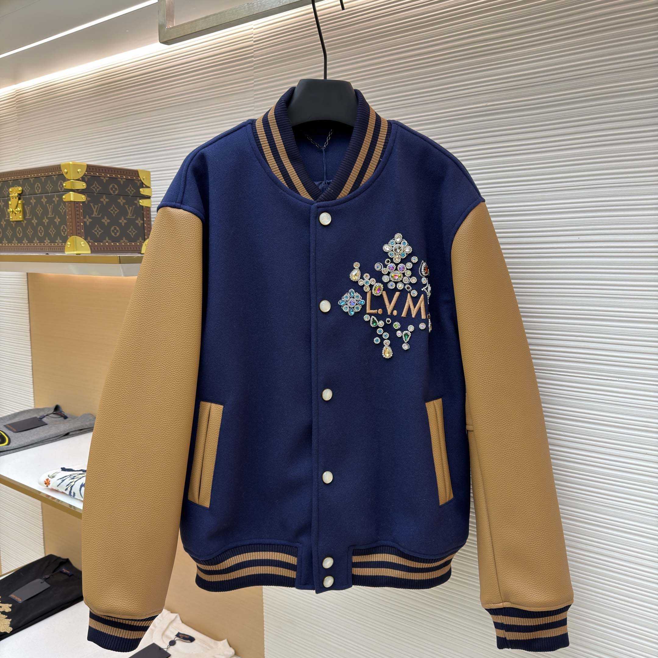 Louis Vuitton Embellished Varsity Jacket   1AJUZ7 - FashionPlug