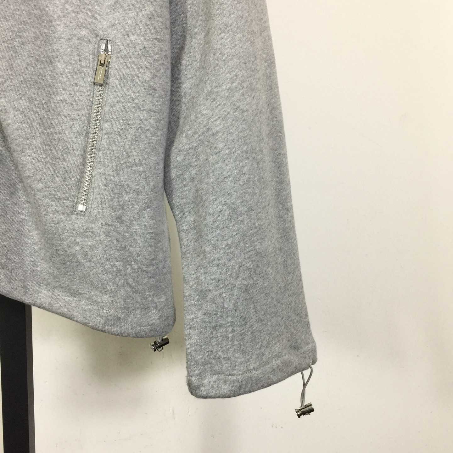 Miu Miu Cotton Fleece Zipper Sweatshirt - FashionPlug