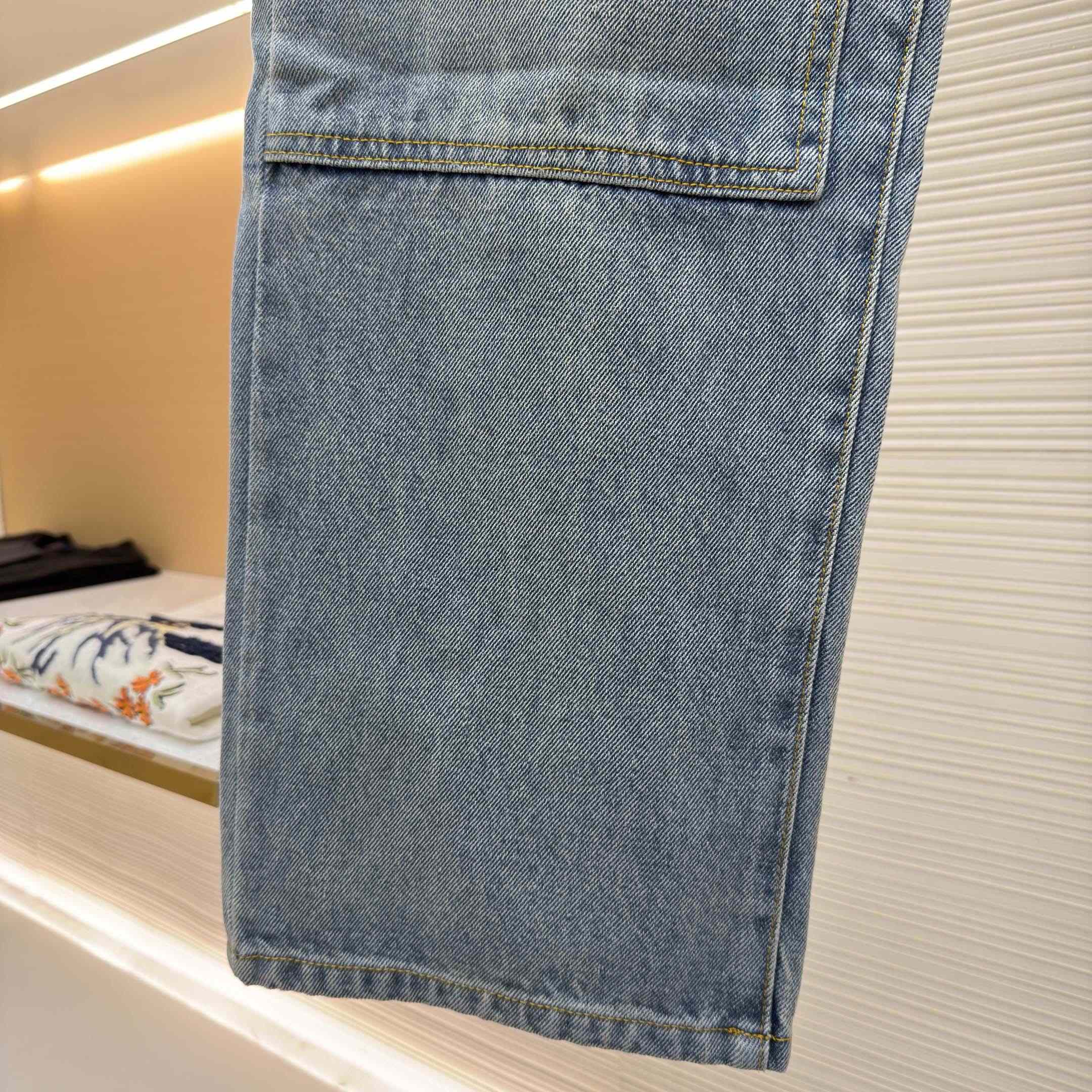 Louis Vuitton Denim Carpenter Pants    1AJBKQ - FashionPlug