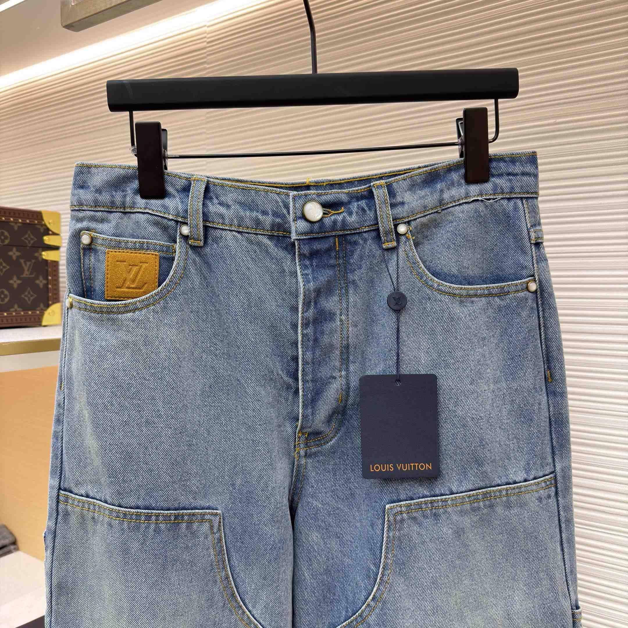 Louis Vuitton Denim Carpenter Pants    1AJBKQ - FashionPlug
