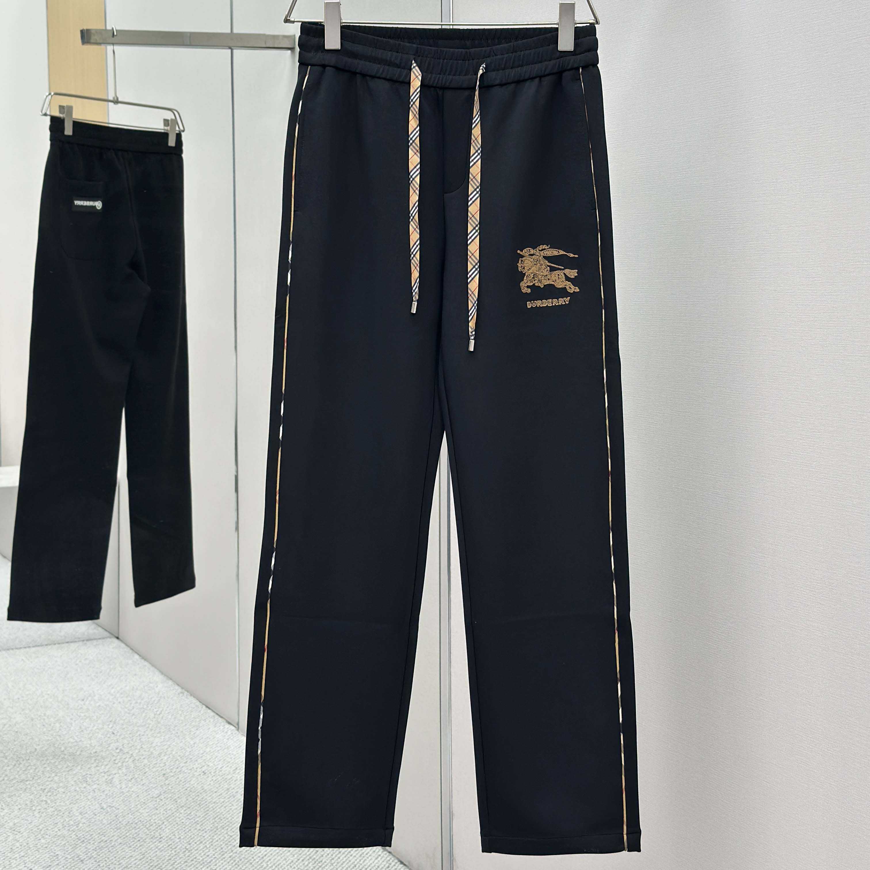 Burberry Trousers In Cotton  - FashionPlug