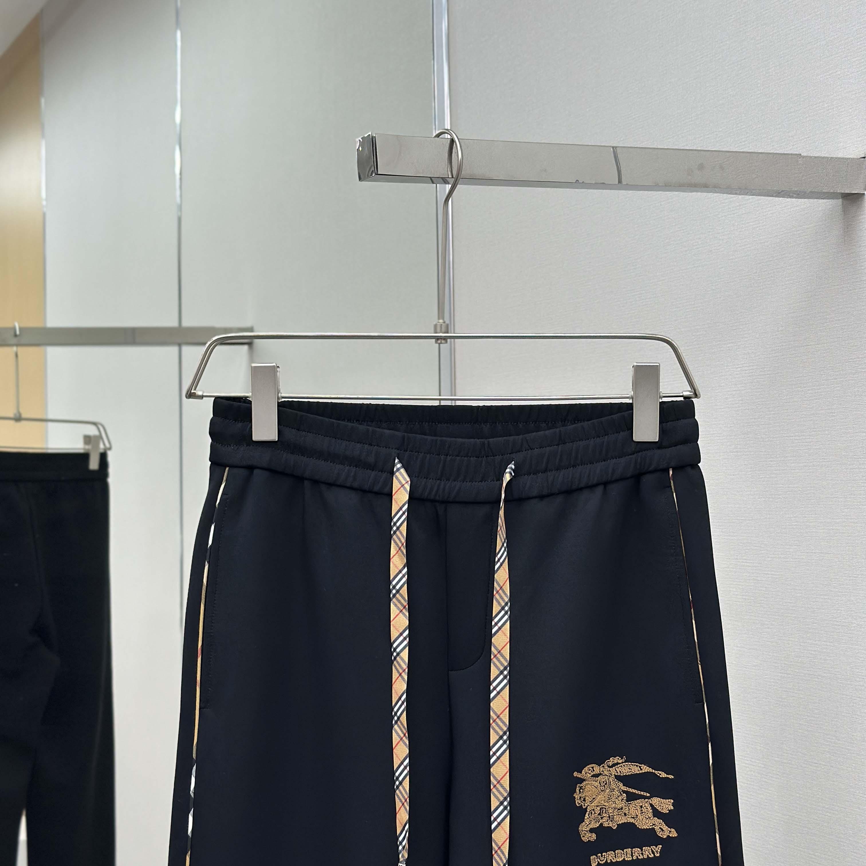 Burberry Trousers In Cotton  - FashionPlug