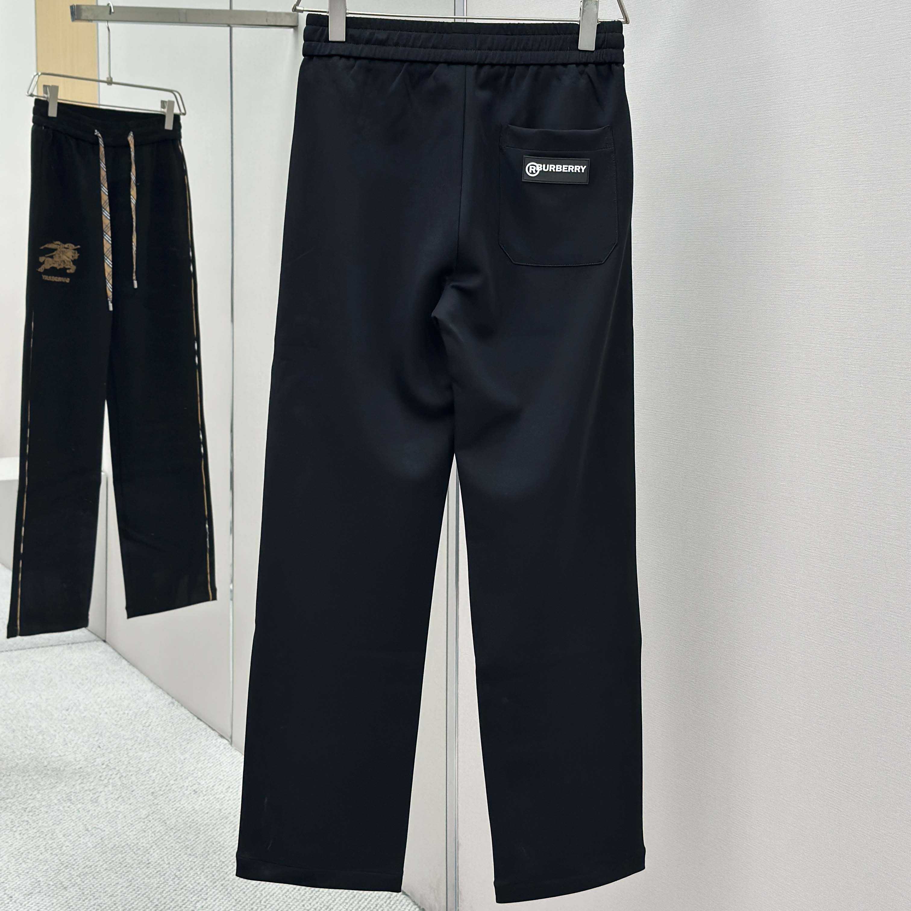 Burberry Trousers In Cotton  - FashionPlug