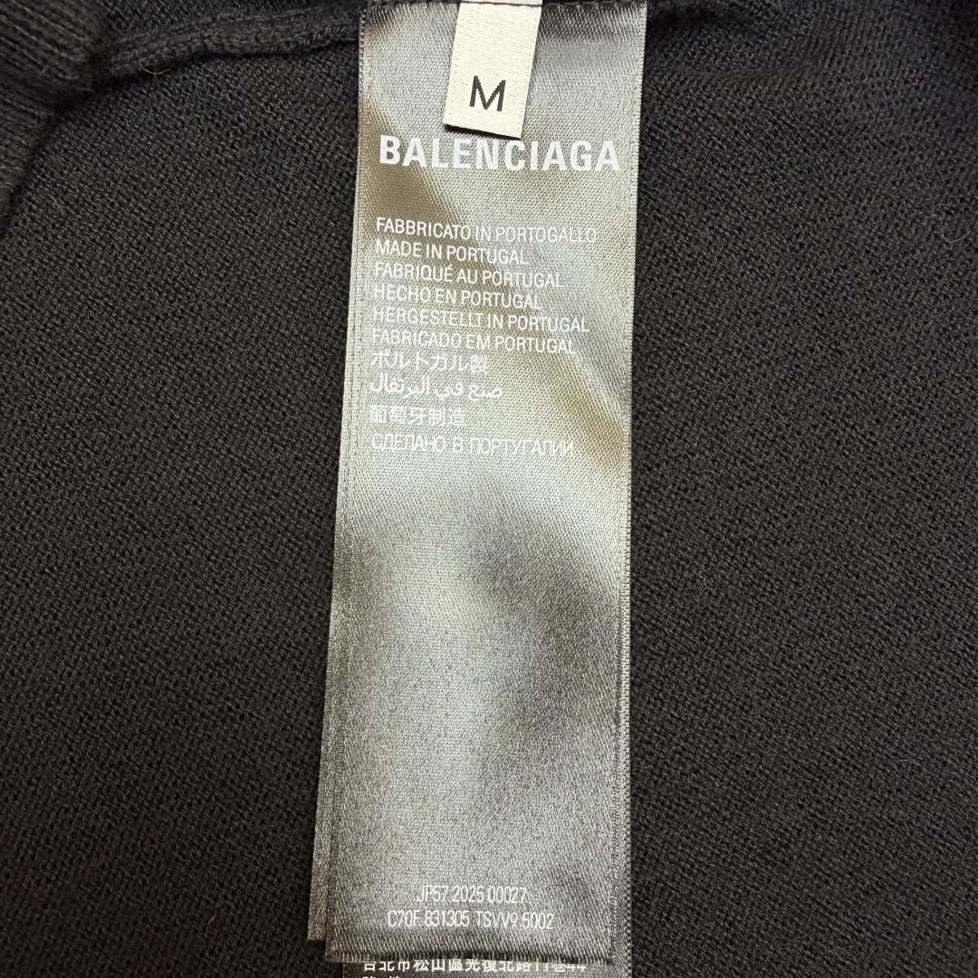 Balenciaga Crewneck Sweater in black  - FashionPlug