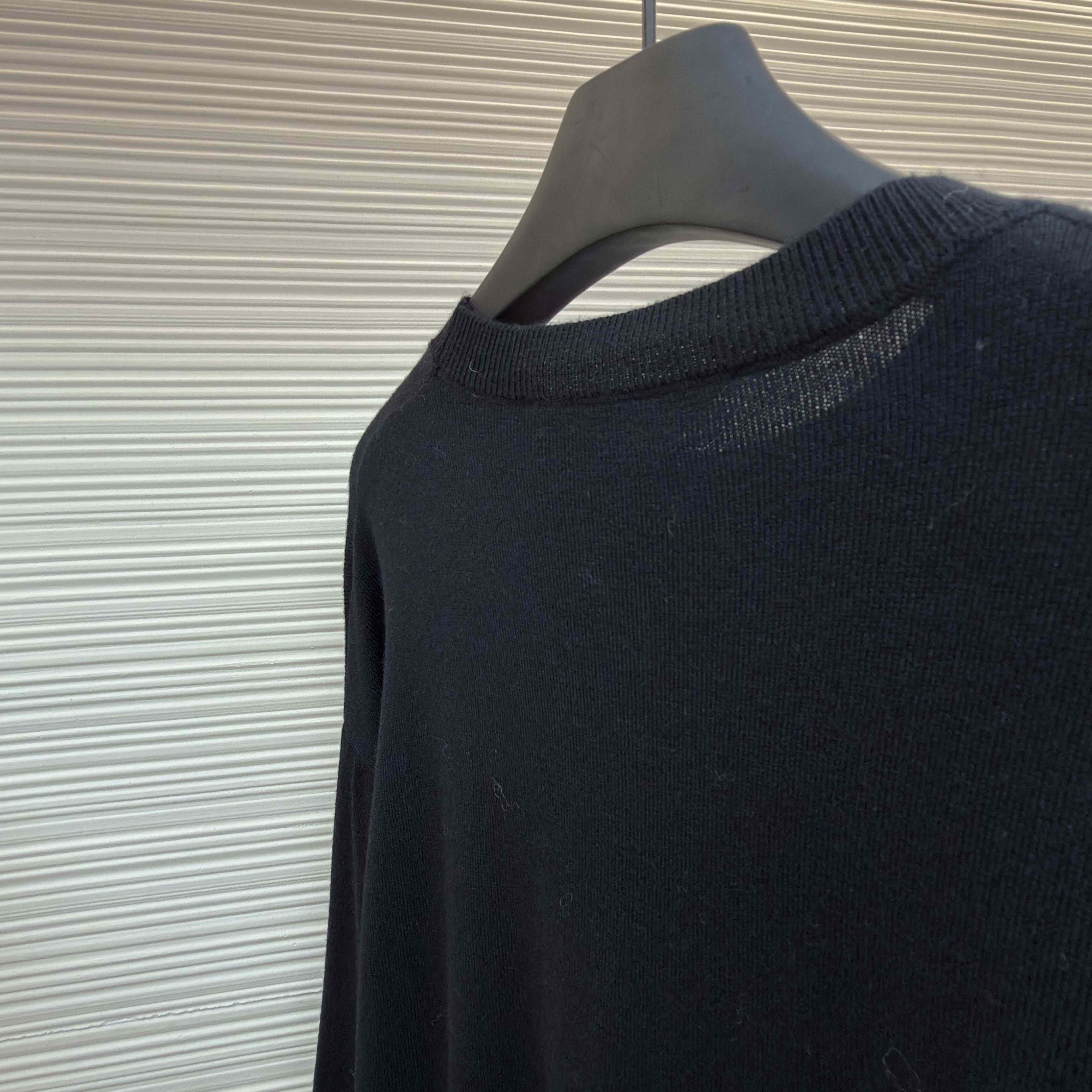 Balenciaga Crewneck Sweater in black  - FashionPlug