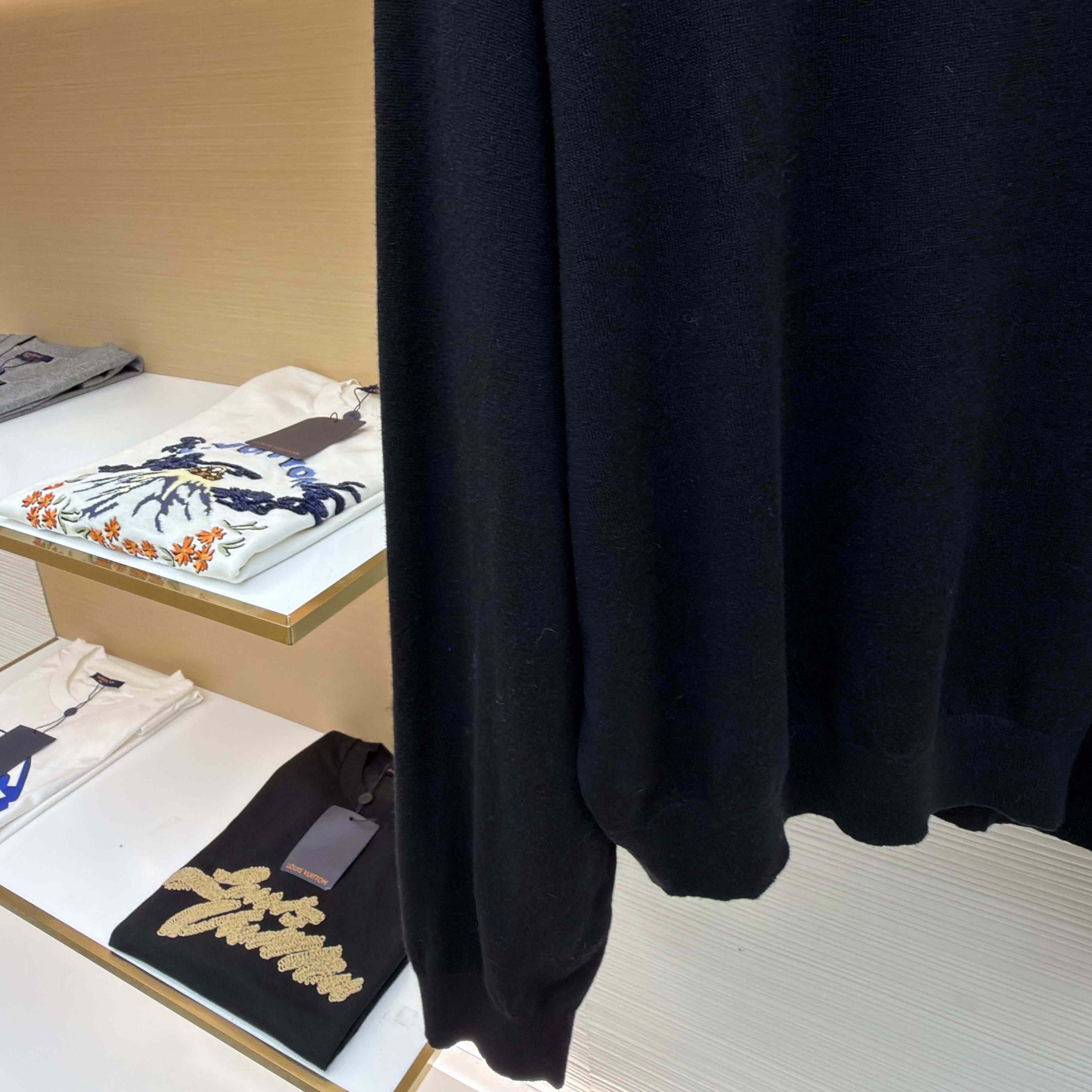 Balenciaga Crewneck Sweater in black  - FashionPlug