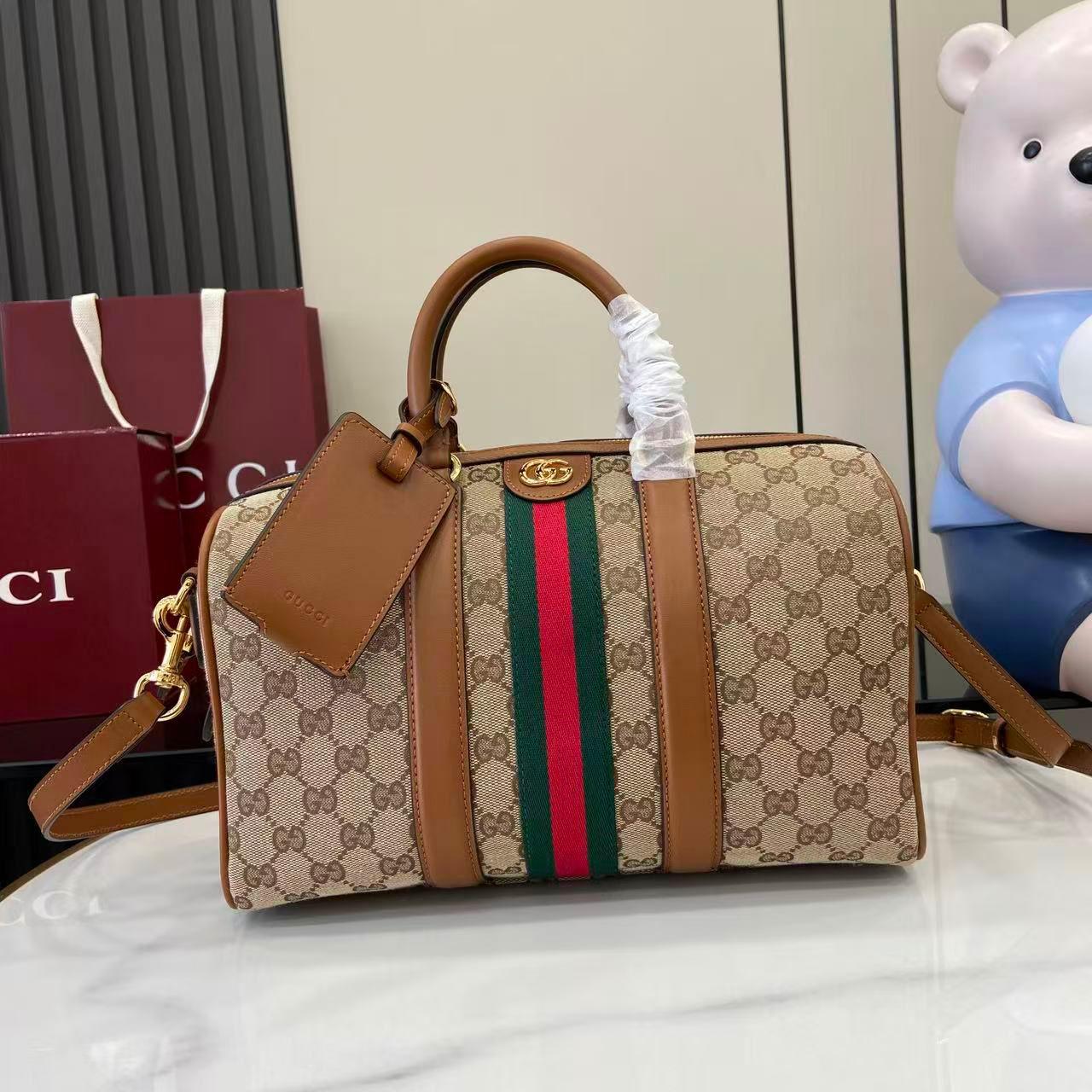 Gucci Ophidia Medium Boston Bag 857595 - FashionPlug