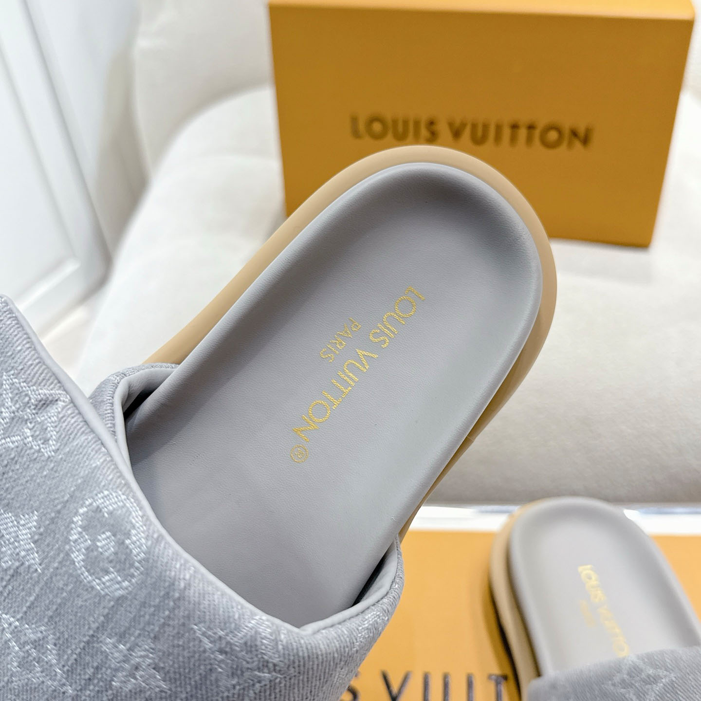 Louis Vuitton Pool Pillow Flat Comfort Mule 1AGUZY - FashionPlug