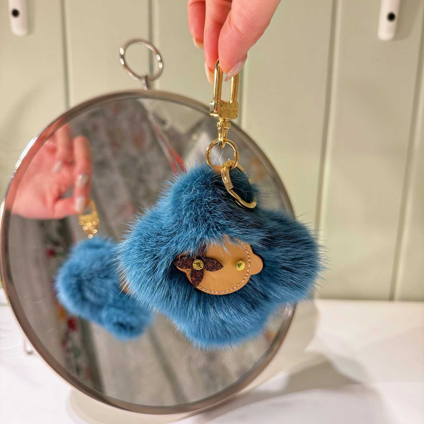 Louis Vuitton Vivienne Fur Key Holder   M03820 - FashionPlug