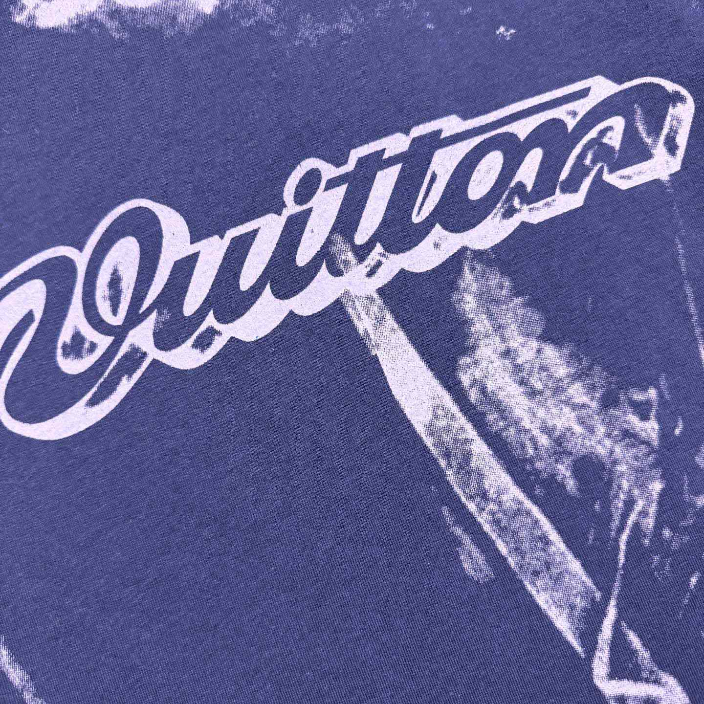  Louis Vuitton Overprinted Vuitton T-Shirt 1AJUDM - FashionPlug